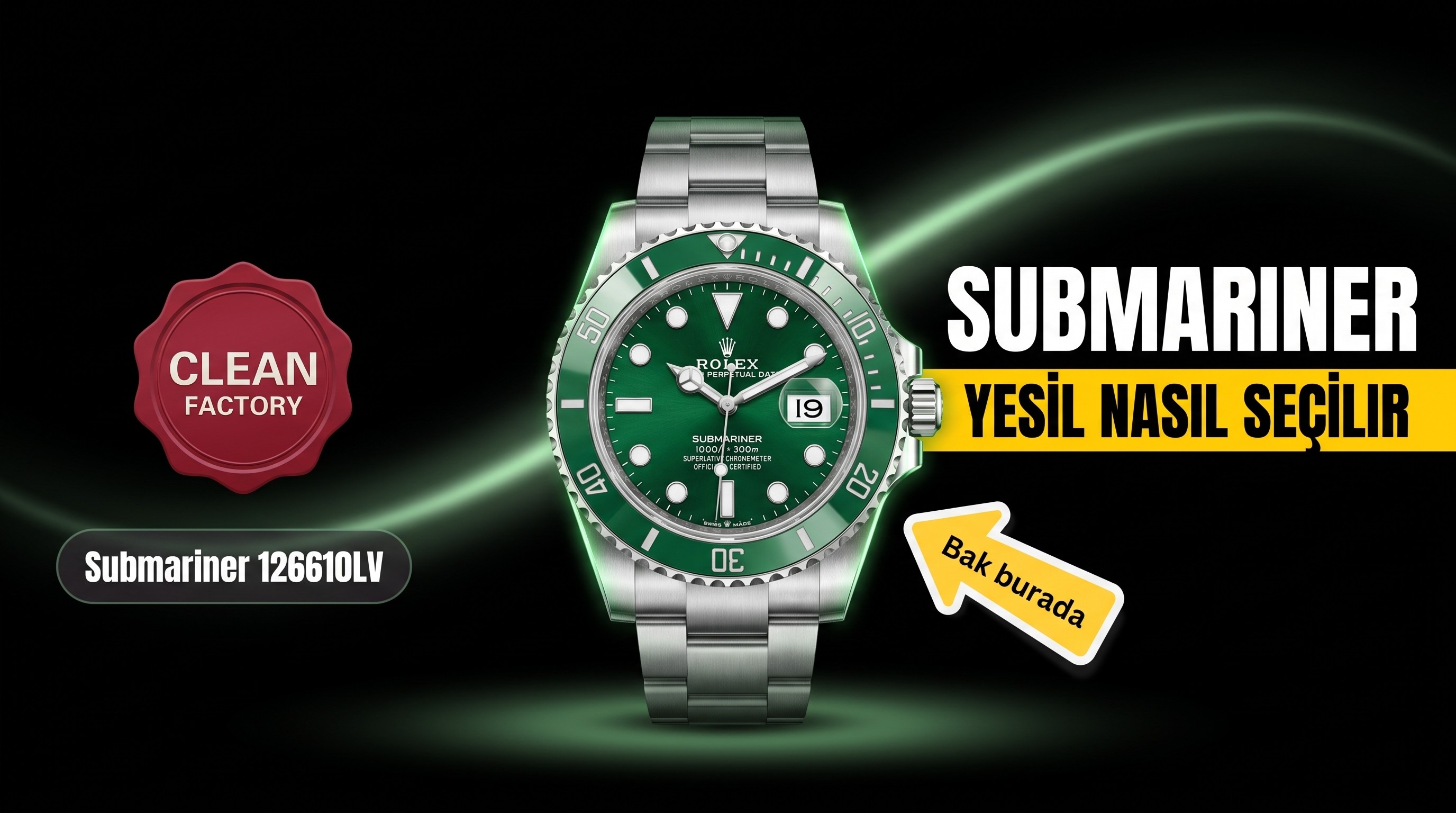 Rolex Submariner 126610LV Clean Factory İncelemesi