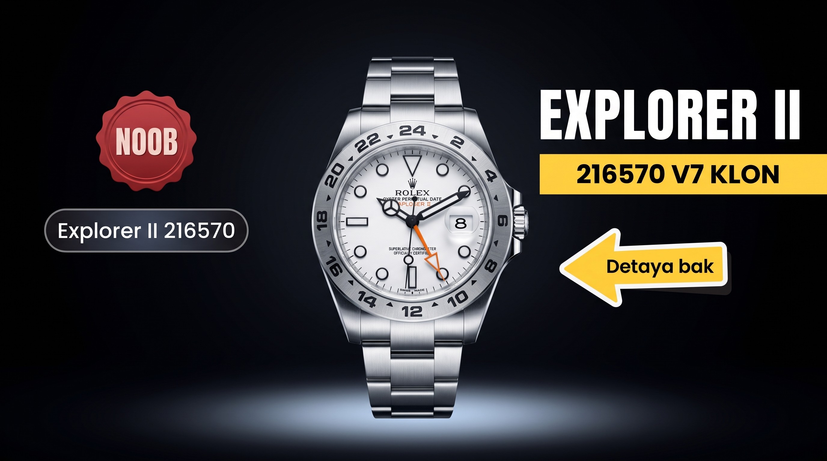 Rolex Explorer II 3187 Noob Factory İncelemesi