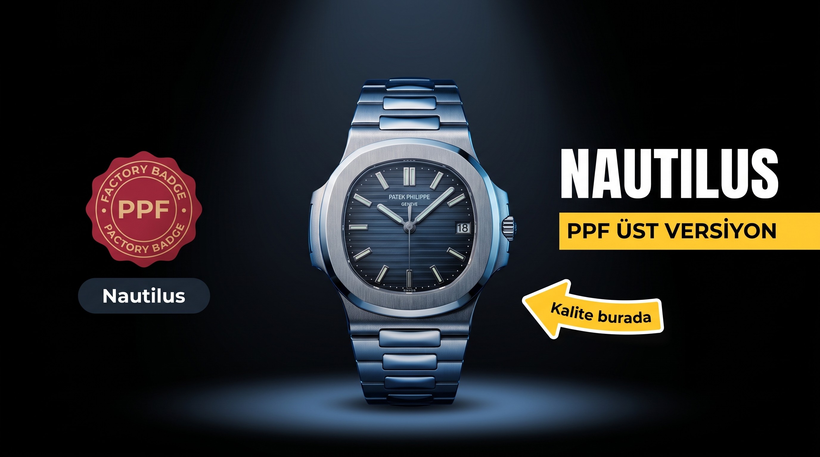 En üst versiyon PPF Factory Patek Philippe Nautilus neden PF ve MK'dan daha iyi? Wanbiao yanıtlıyorum