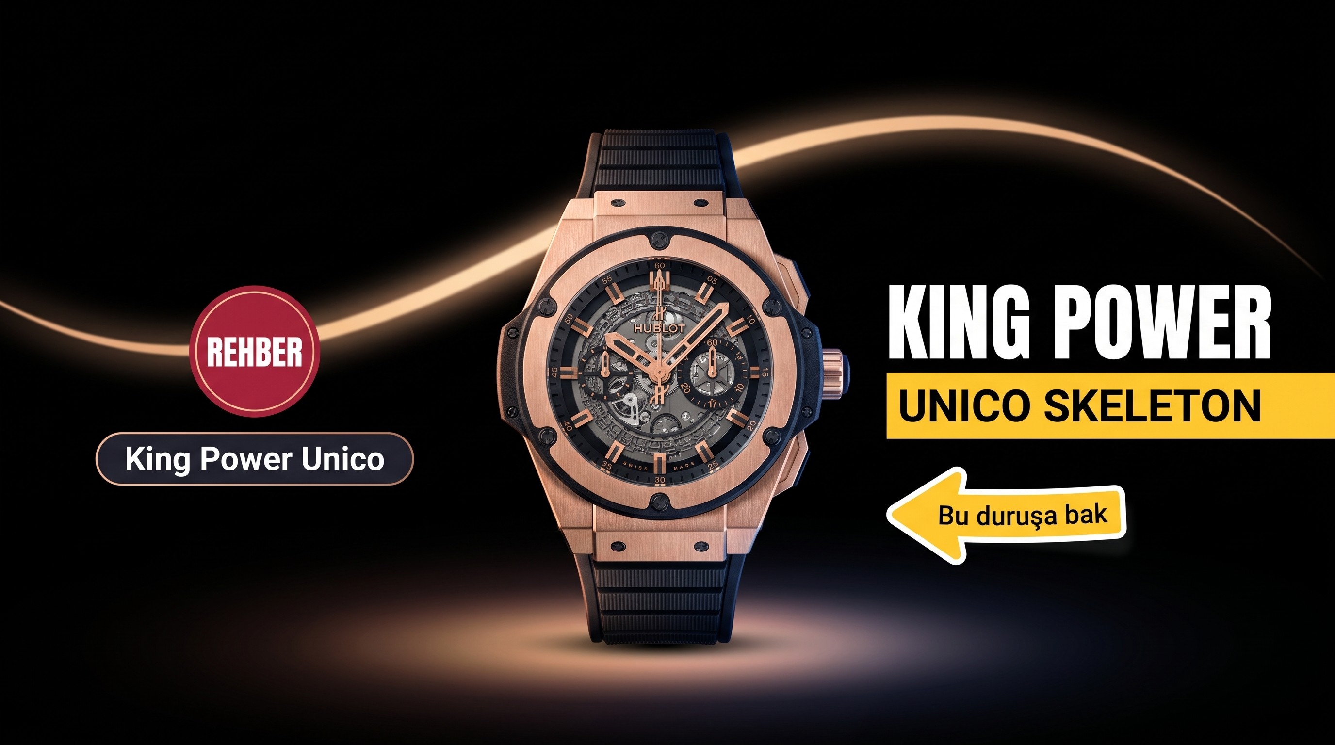 Erkekler için etkileyici bir Hublot saati – Replika Hublot King Power Unico Skeleton Saat İncelemesi