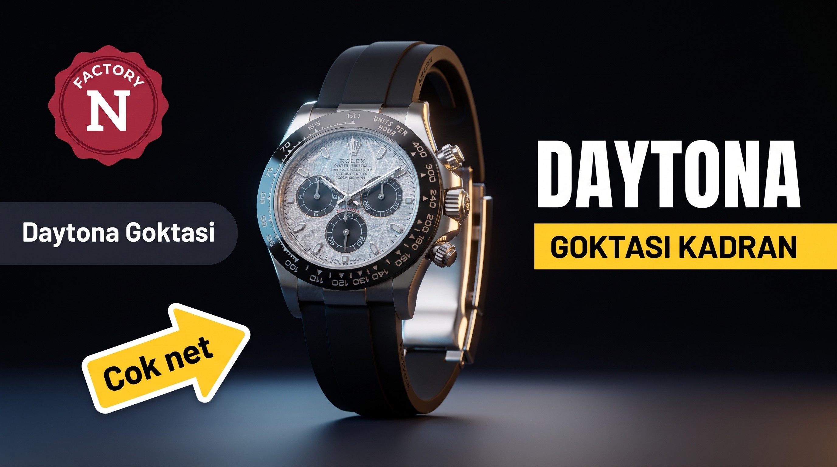 Eski N Factory kapanalı çok oldu, peki yeni N Factory göktaşı kadranlı Daytona nedir?