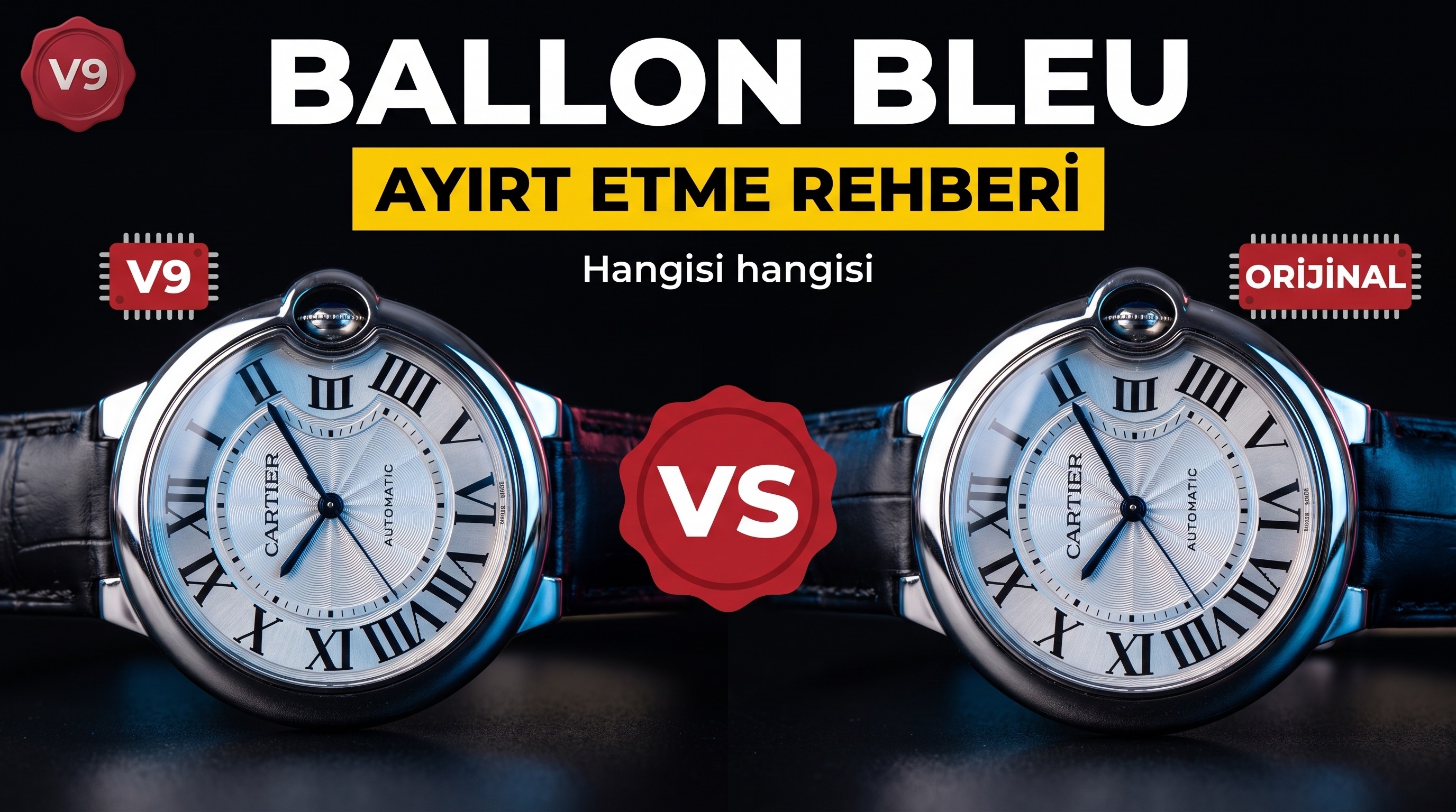Gerçek-Replika Ayırt Etme Nihai Rehberi V9 Factory Cartier Ballon Bleu Tarihsiz Beyaz Altın Modeli, Karşılaştırmalı Görsellerle Gerçeği Replikadan Ayırmayı Öğretiyorum