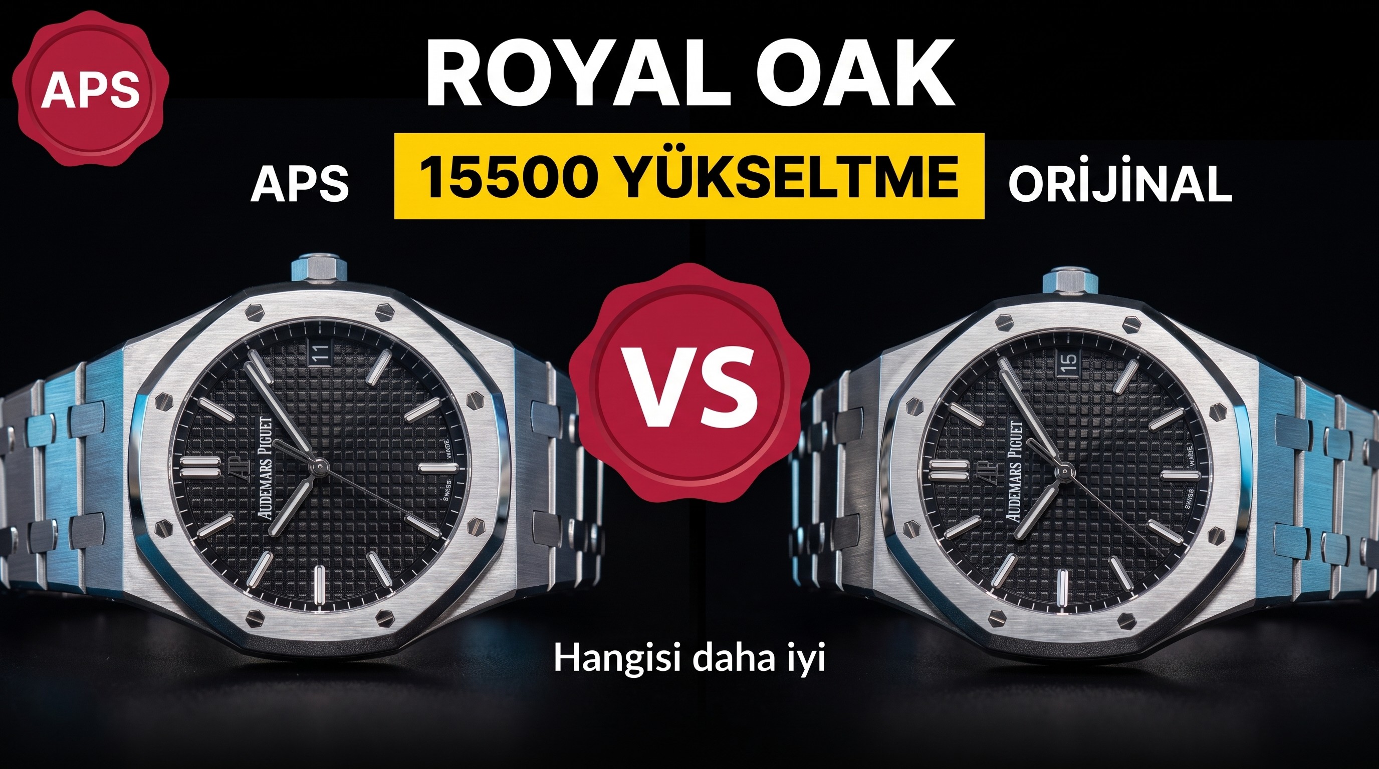 Gerçek-replika karşılaştırması: APS Factory Audemars Piguet Royal Oak 15500'ün yükseltilmiş 4302 entegre mekanizmasının işçiliği nasıl?