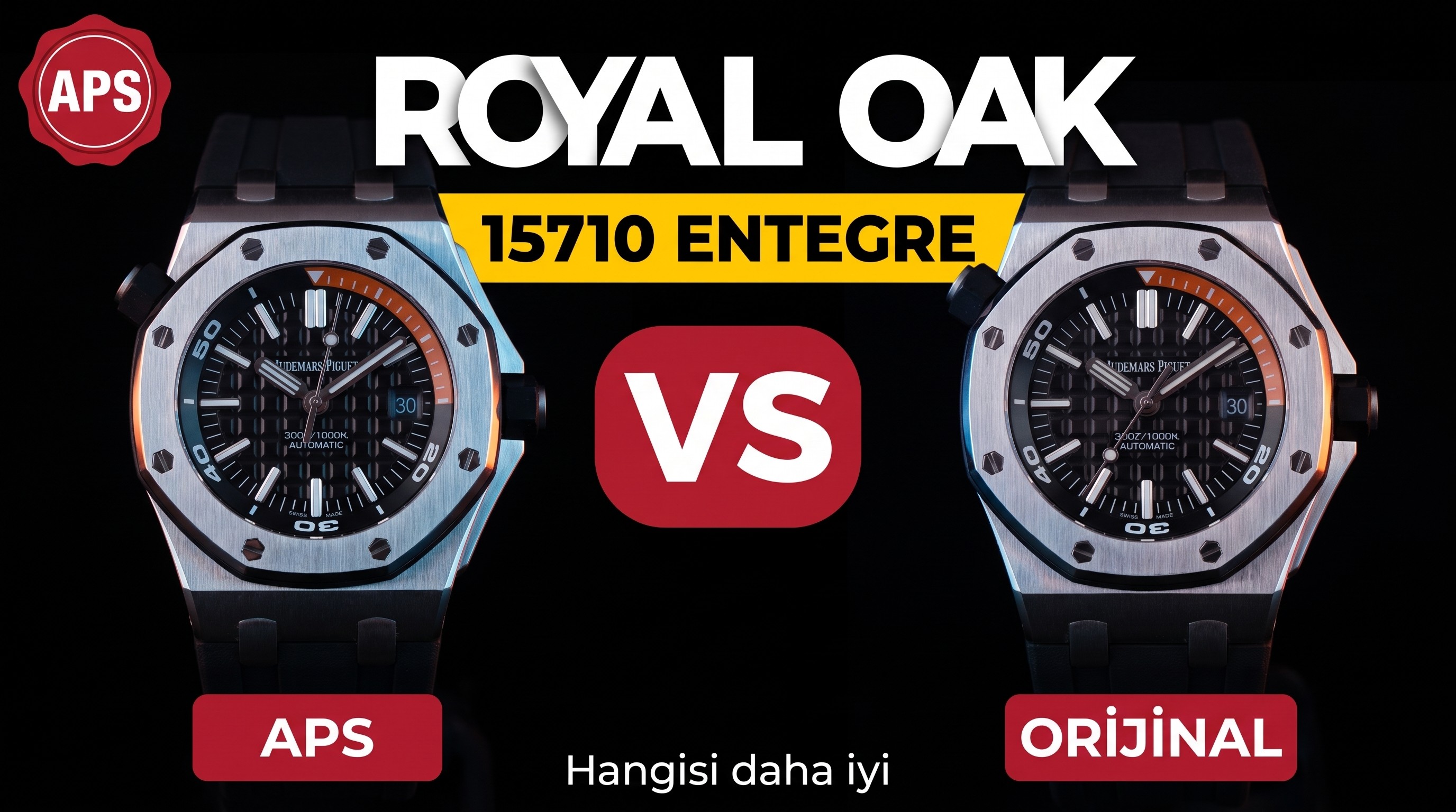 Gerçek-replika karşılaştırması: APS Factory Audemars Piguet Royal Oak 15710 entegre 3120 mekanizma V2 versiyonu incelemesi