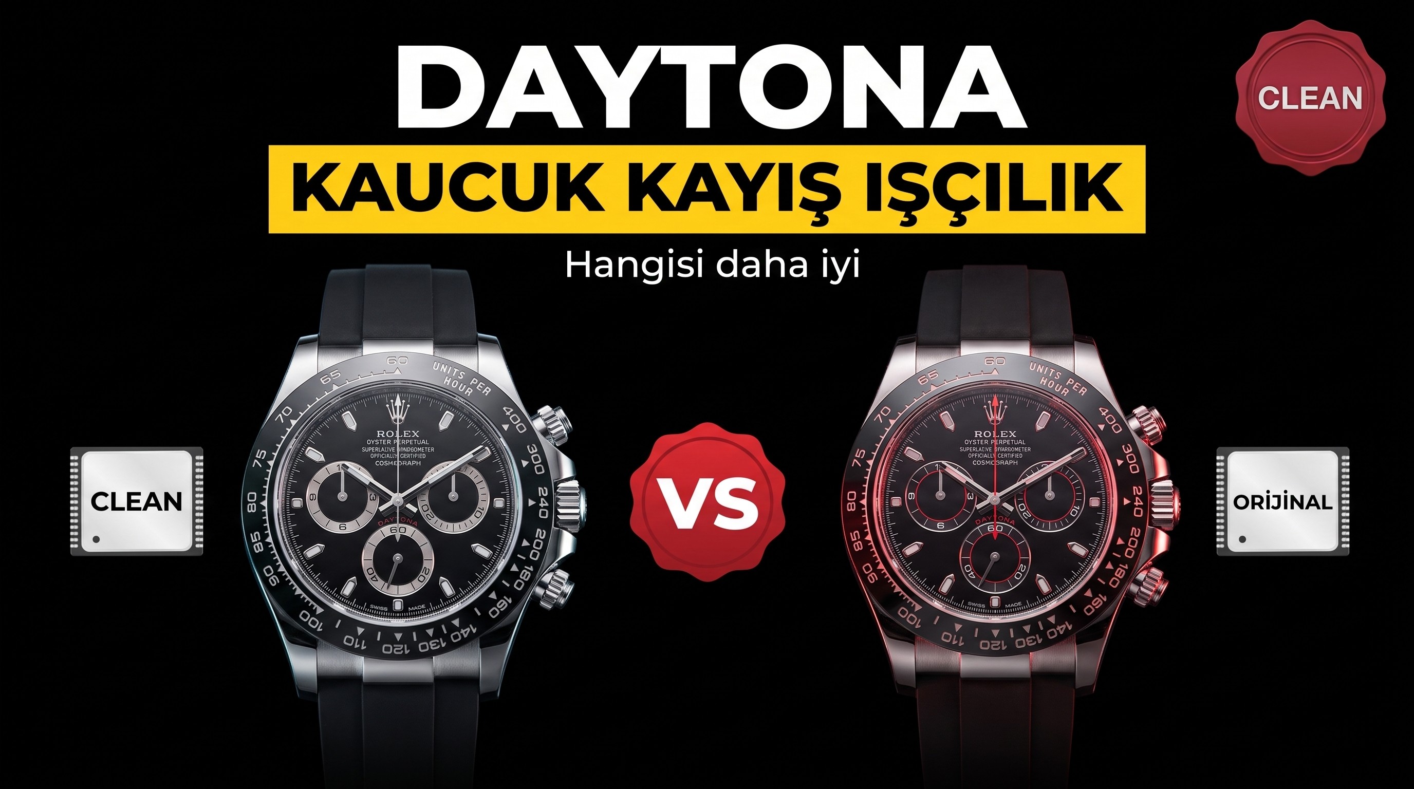 Gerçek-replika karşılaştırması: Clean Daytona kauçuk kayışının işçiliği orijinalle boy ölçüşebilir mi?