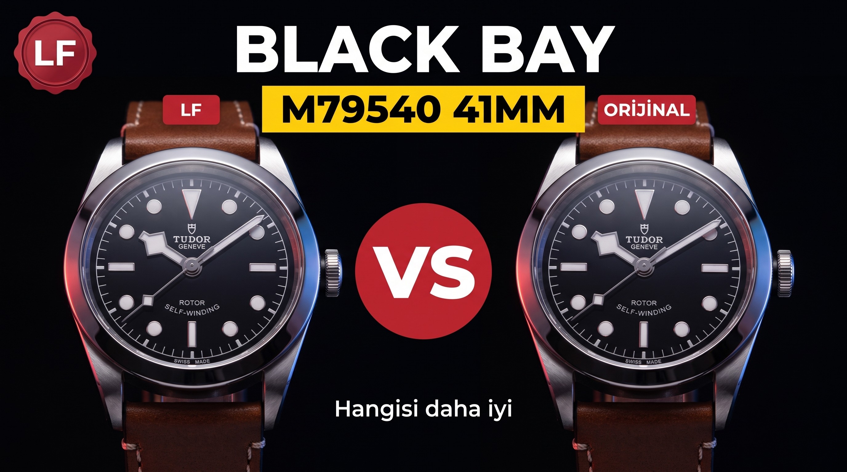 Gerçek-replika karşılaştırması ve inceleme: LF Factory Tudor Black Bay M79540 serisi 41 mm replika saat nasıl?