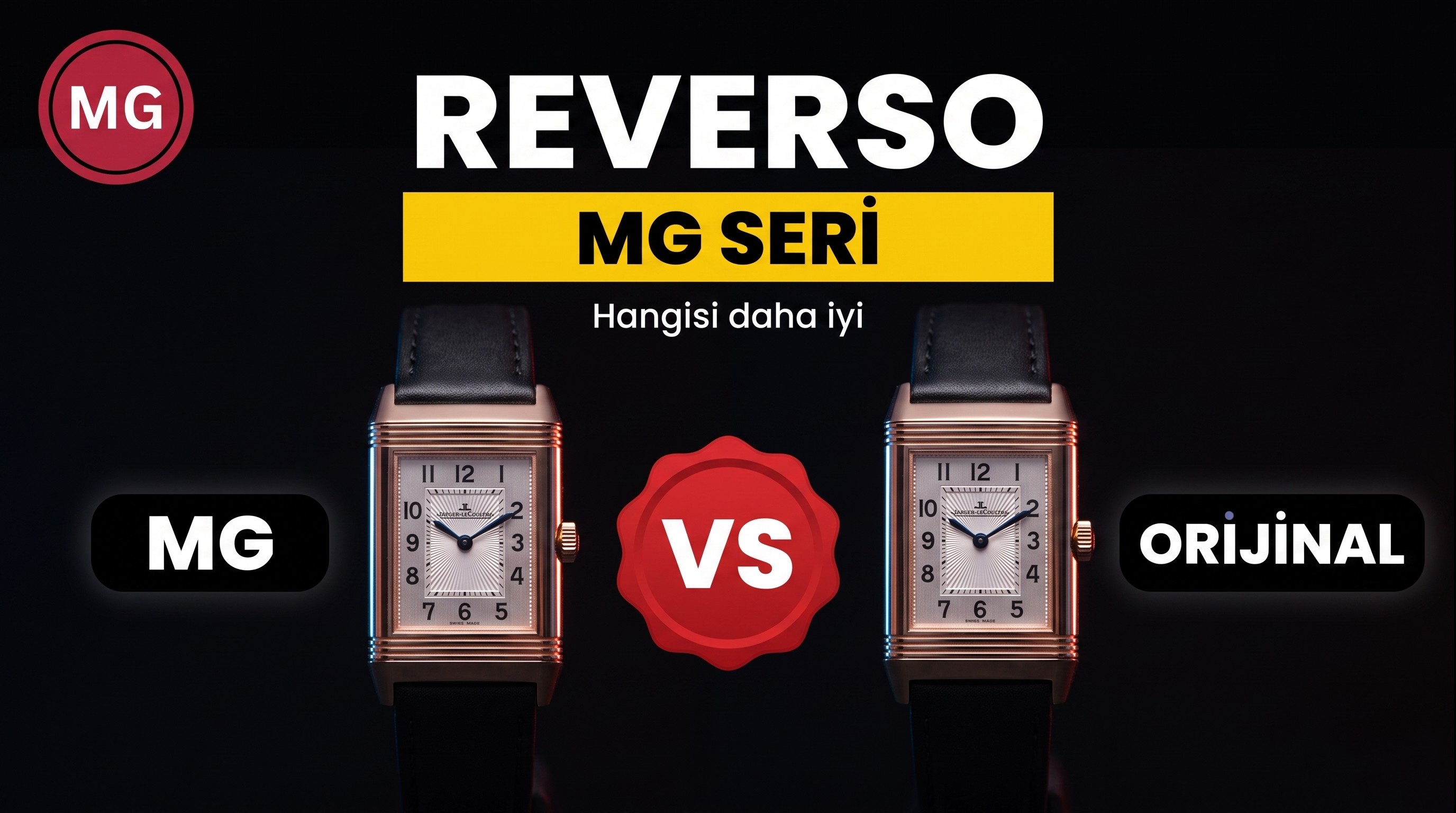 Gerçek-replika karşılaştırması ve orijinal inceleme: MG Factory Jaeger-LeCoultre Reverso serisi 3263520, İsviçre mekanizmalı bayan replika saat