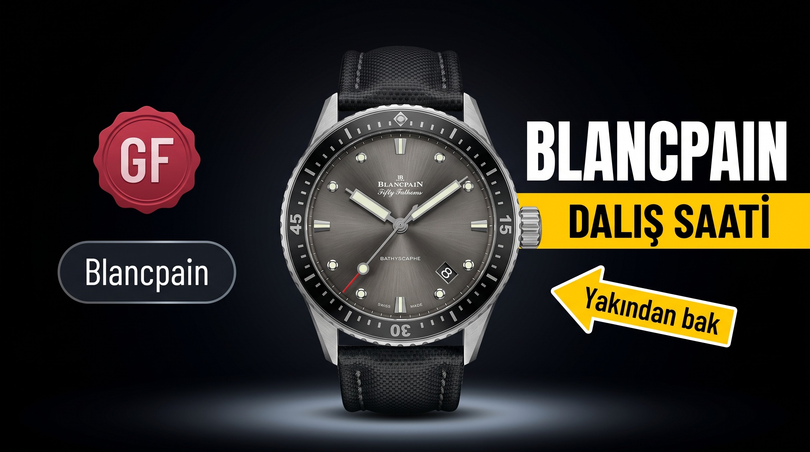 GF Factory Blancpain Fifty Fathoms 5000 saten fırçalanmış çelik kasa versiyonu incelemesi