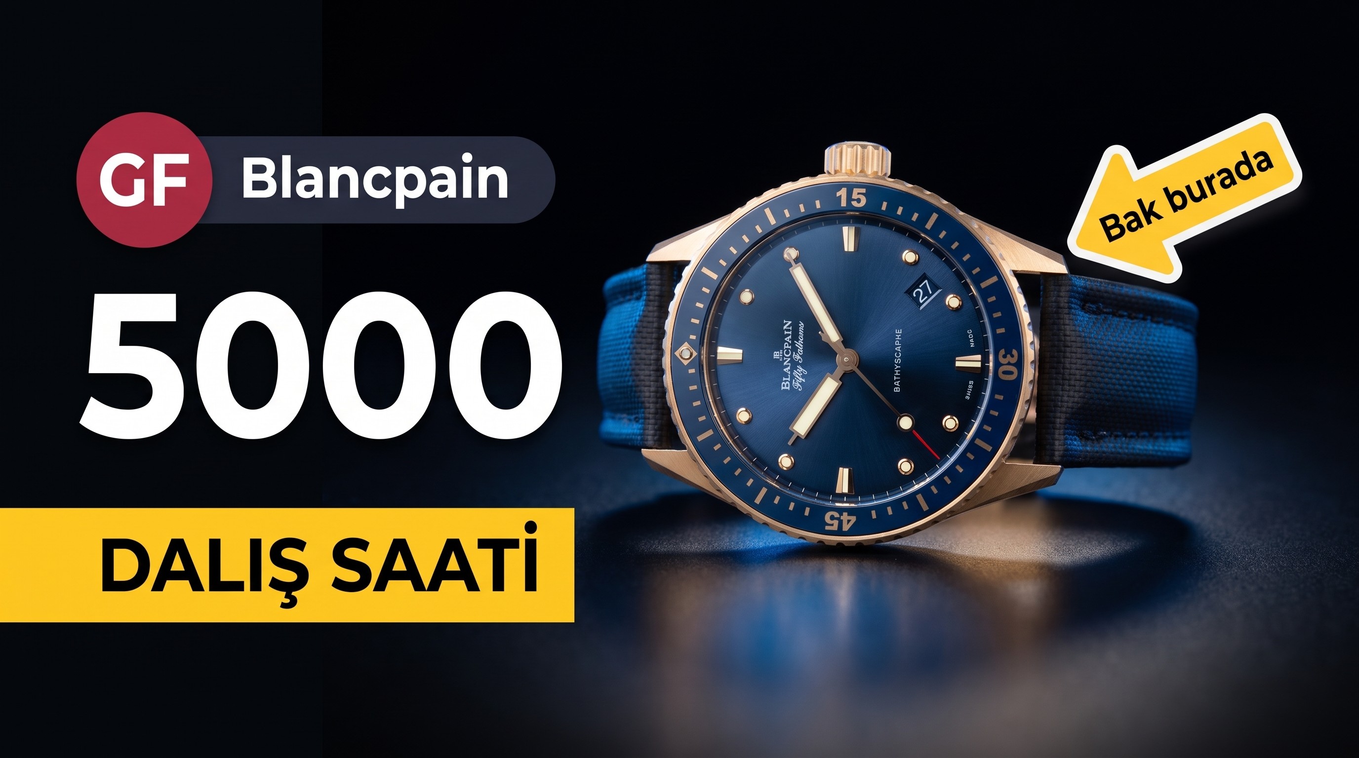 GF Factory Blancpain Fifty Fathoms serisi 5000-36S40-O52A saat