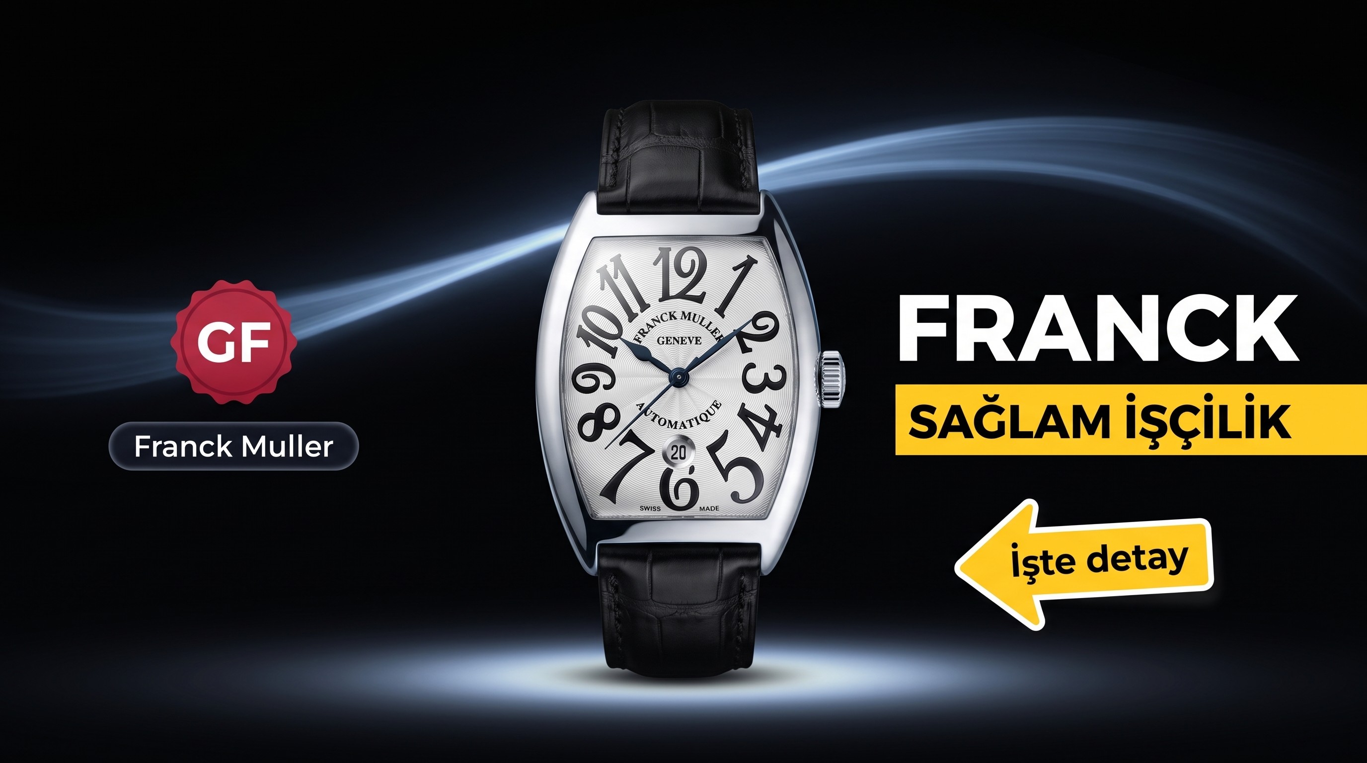 GF Factory Franck Muller 8880 erkek saati bir bakışta sahte anlaşılıyor mu?