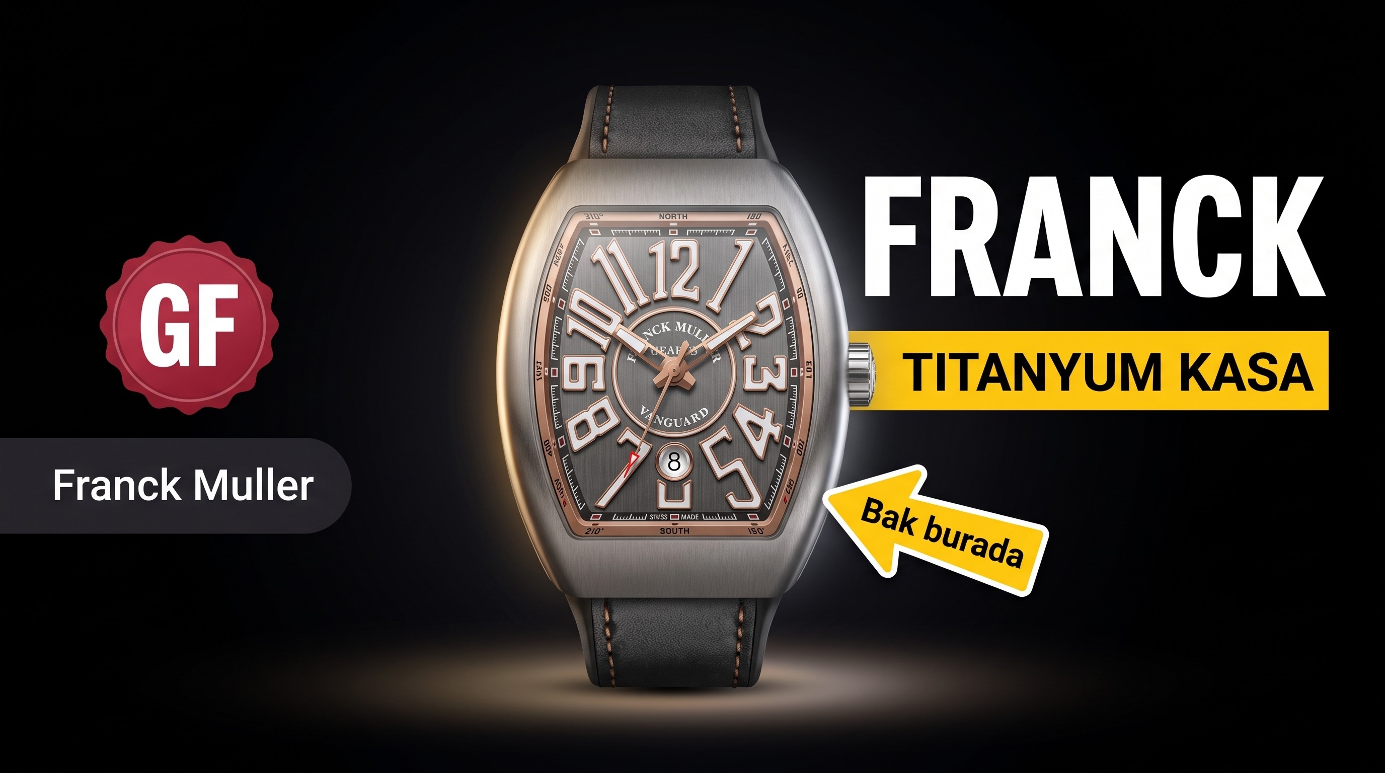 GF Factory Franck Muller V45 titanyum-gül altın versiyonu saat incelemesi