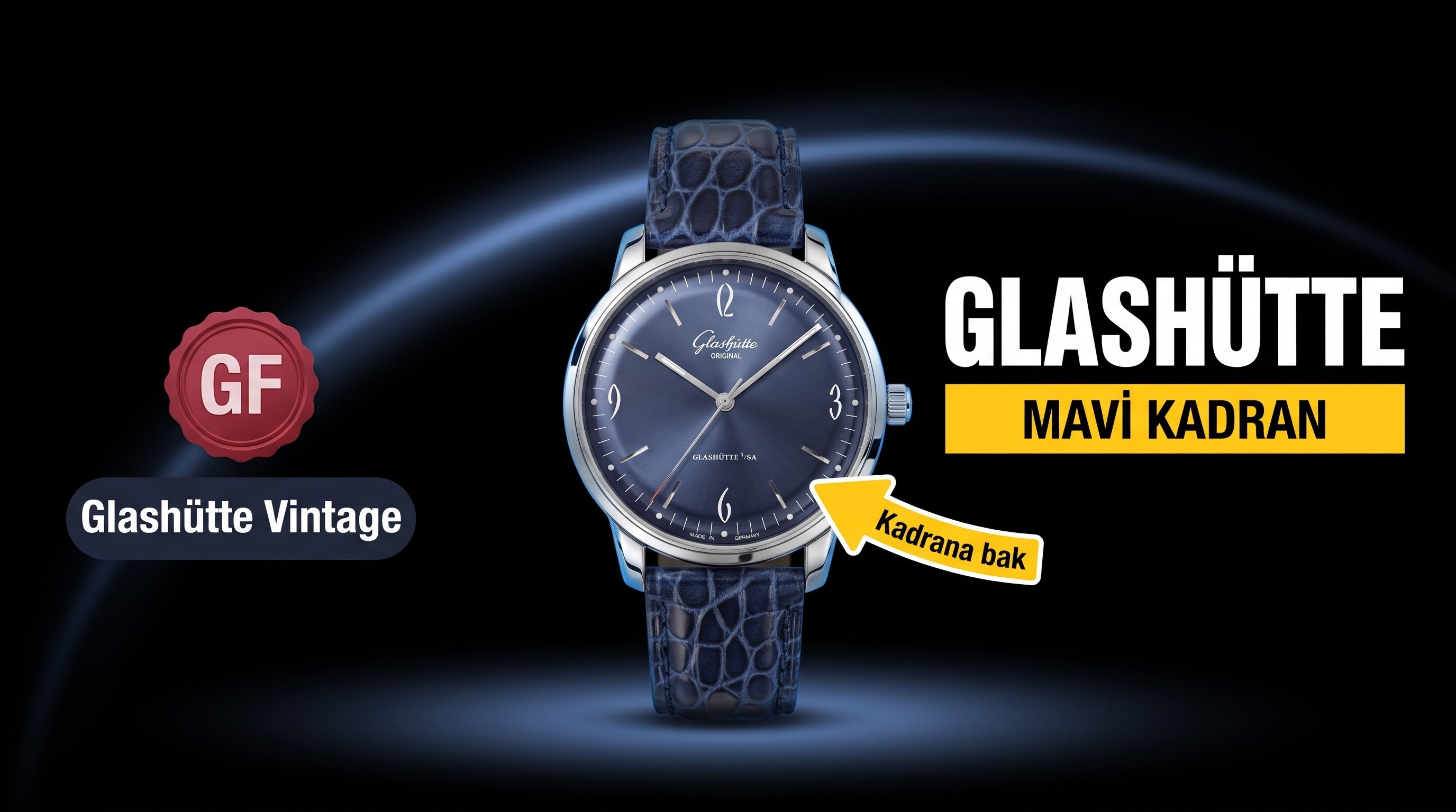 GF Factory Glashütte Original Vintage Serisi 1960'lar 39 mm Sınırlı Üretim Buz Mavisi Replika Saat Nasıl?