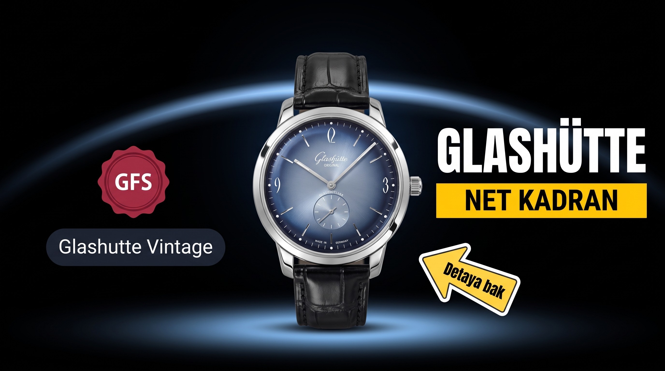GFS Factory Glashütte Original Vintage serisi 2023 piyasadaki en üst versiyon