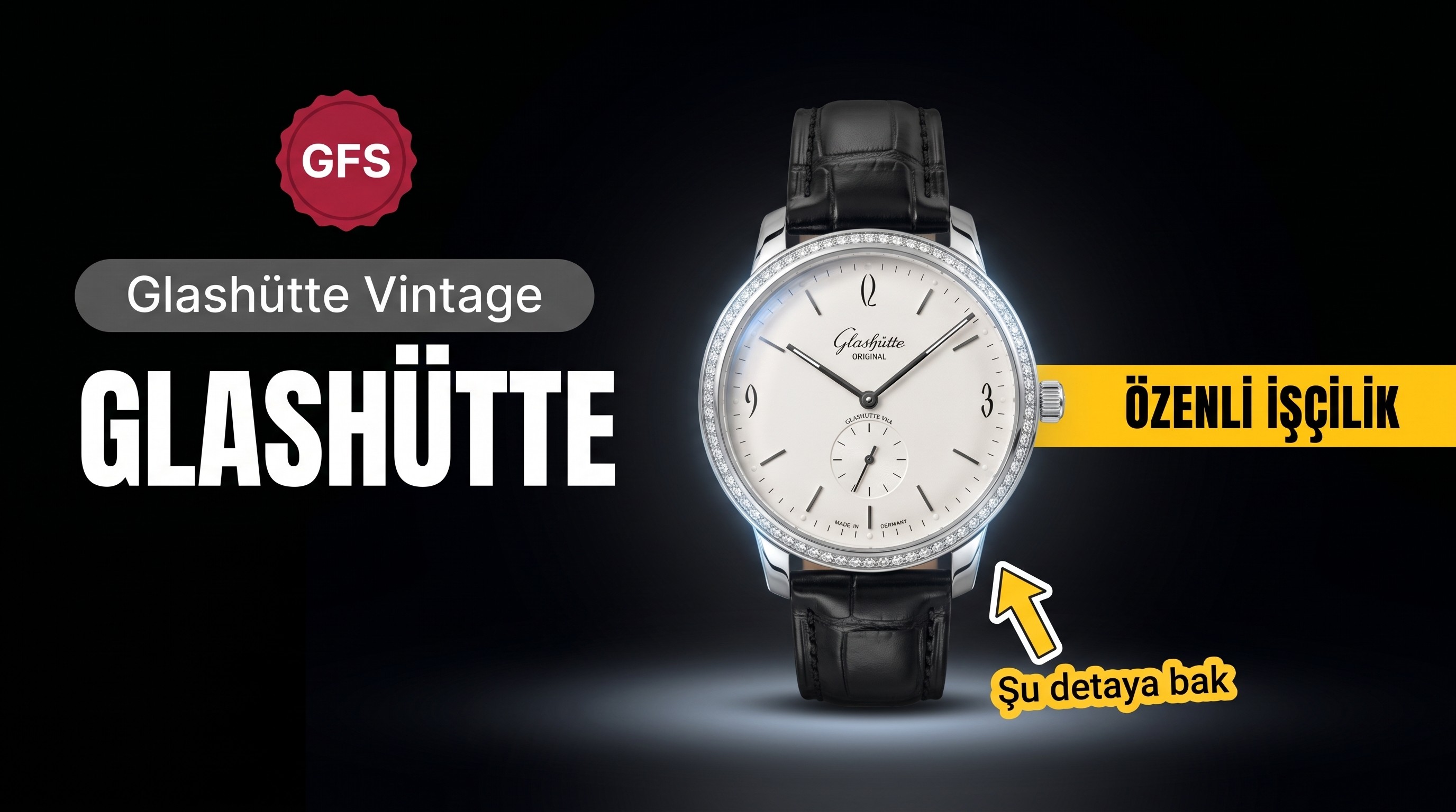 GFS Factory Glashütte Original Vintage Serisi 2023 Piyasadaki En Üst Versiyon