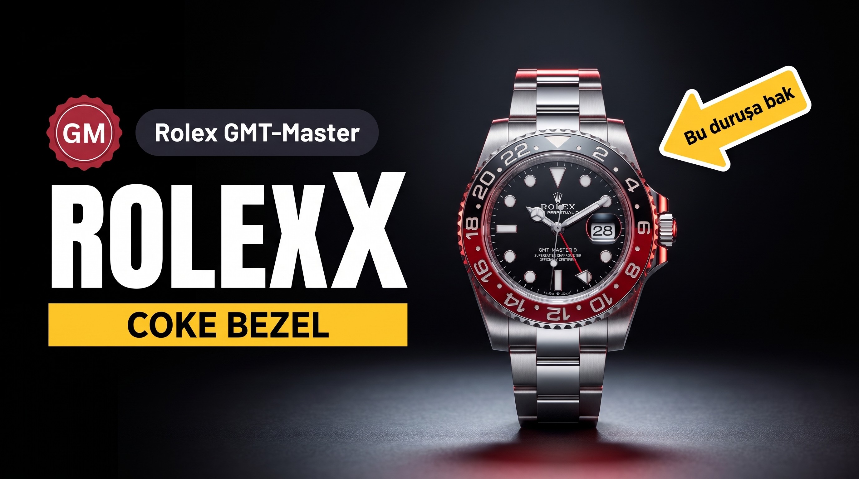 GM Factory Rolex GMT-Master II kırmızı-siyah Coke bezel 3186 mekanizma V2 nihai versiyon 16710 Coke beş boncuklu Jubilee bilezik replika saat