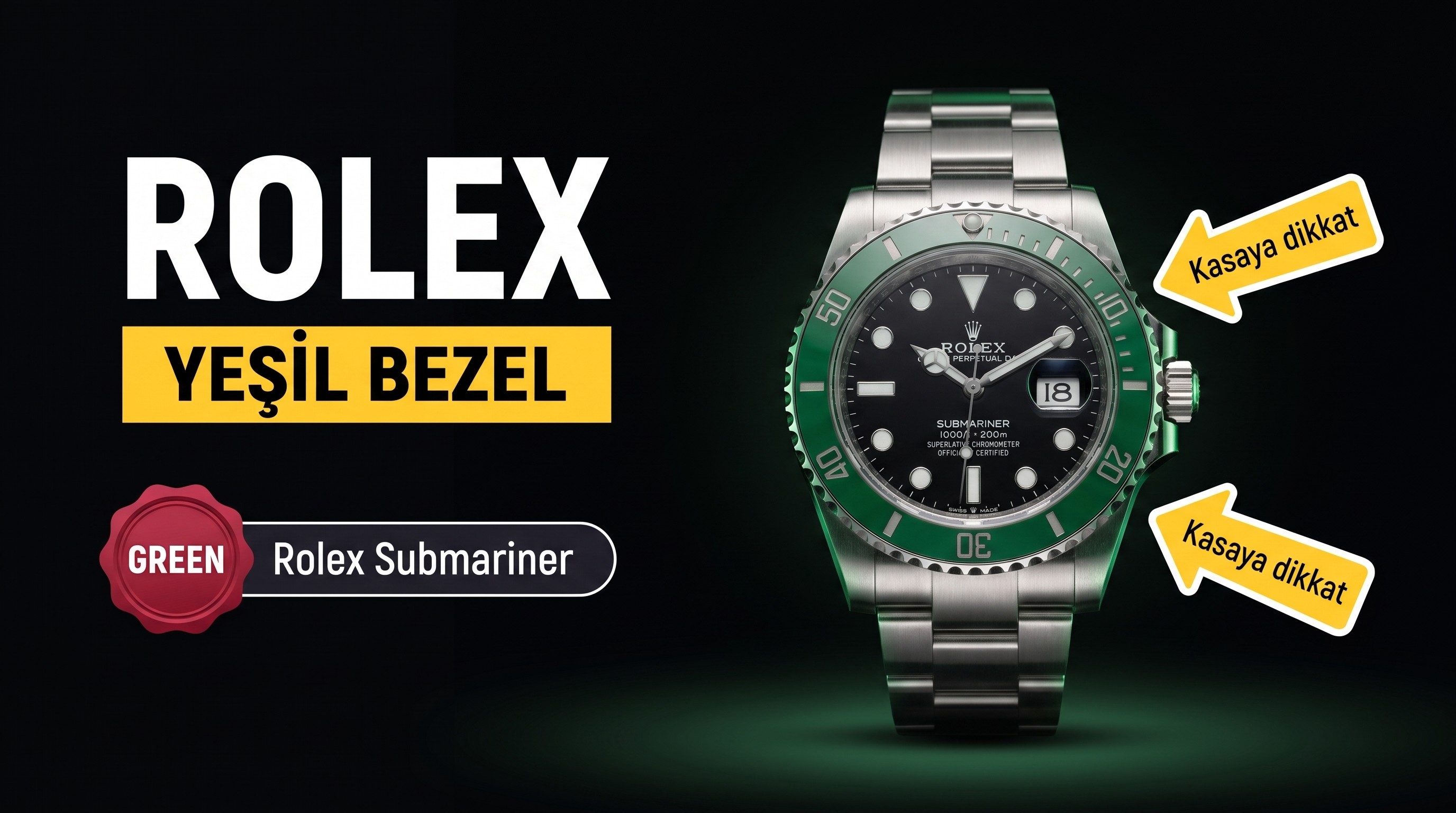 GREEN Factory Rolex 41 mm yeşil su hayaleti siyah kadran ilk kez tanıtılıyor