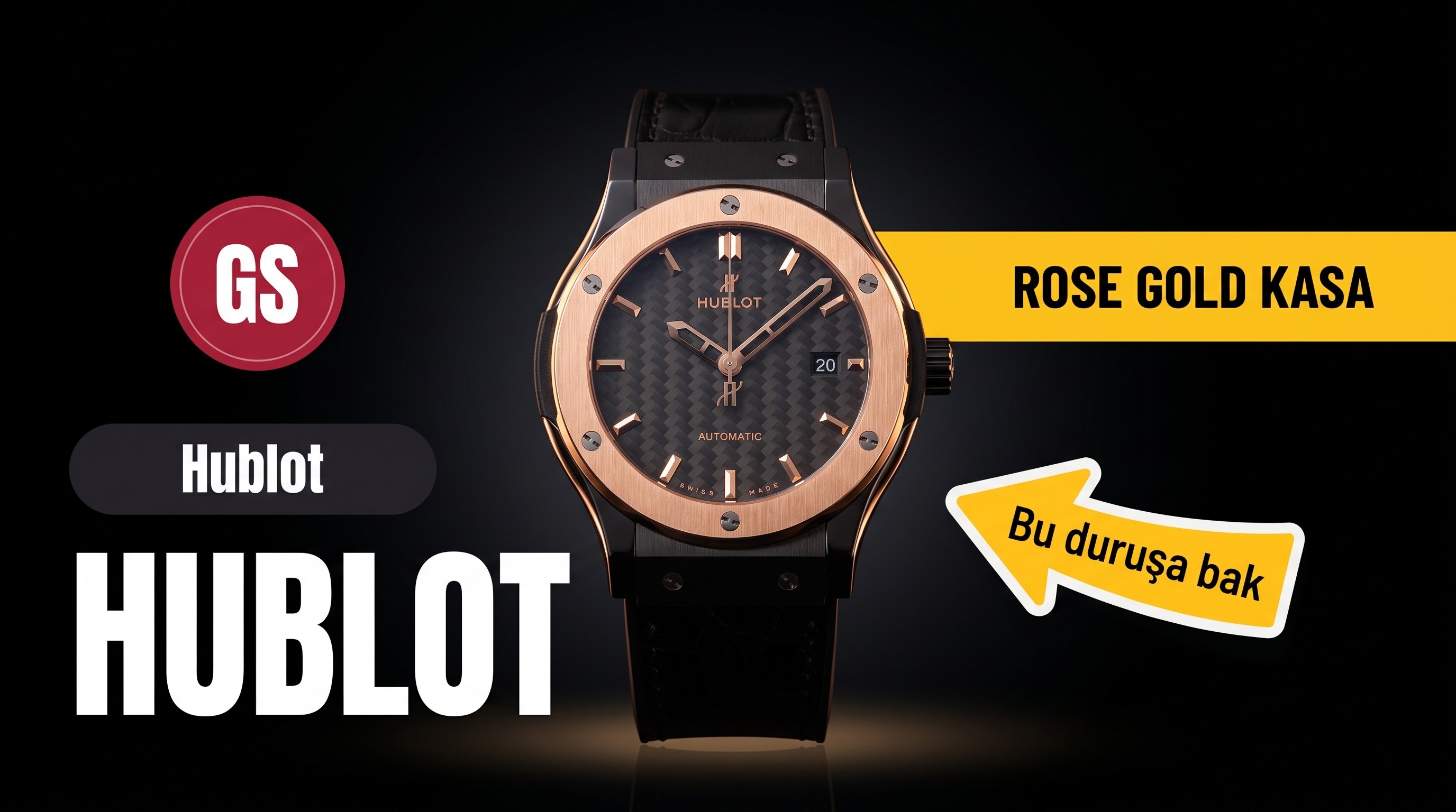 GS Factory Hublot Classic Fusion serisi (rose gold) seramik saat incelemesi
