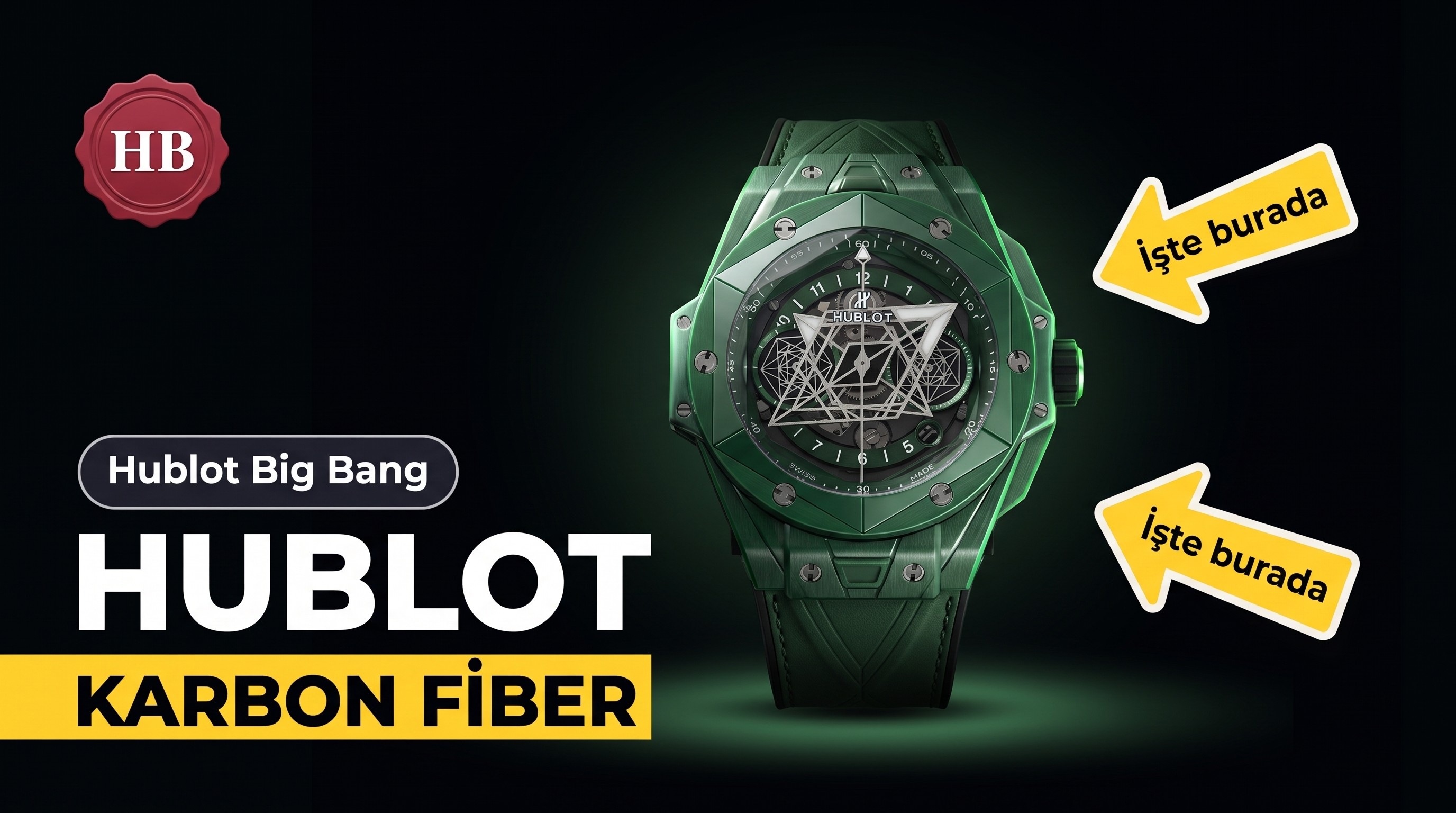 HB Hublot | BIG BANG «Karbon Fiber Big Bang» Kronograf Kralı Geliyor