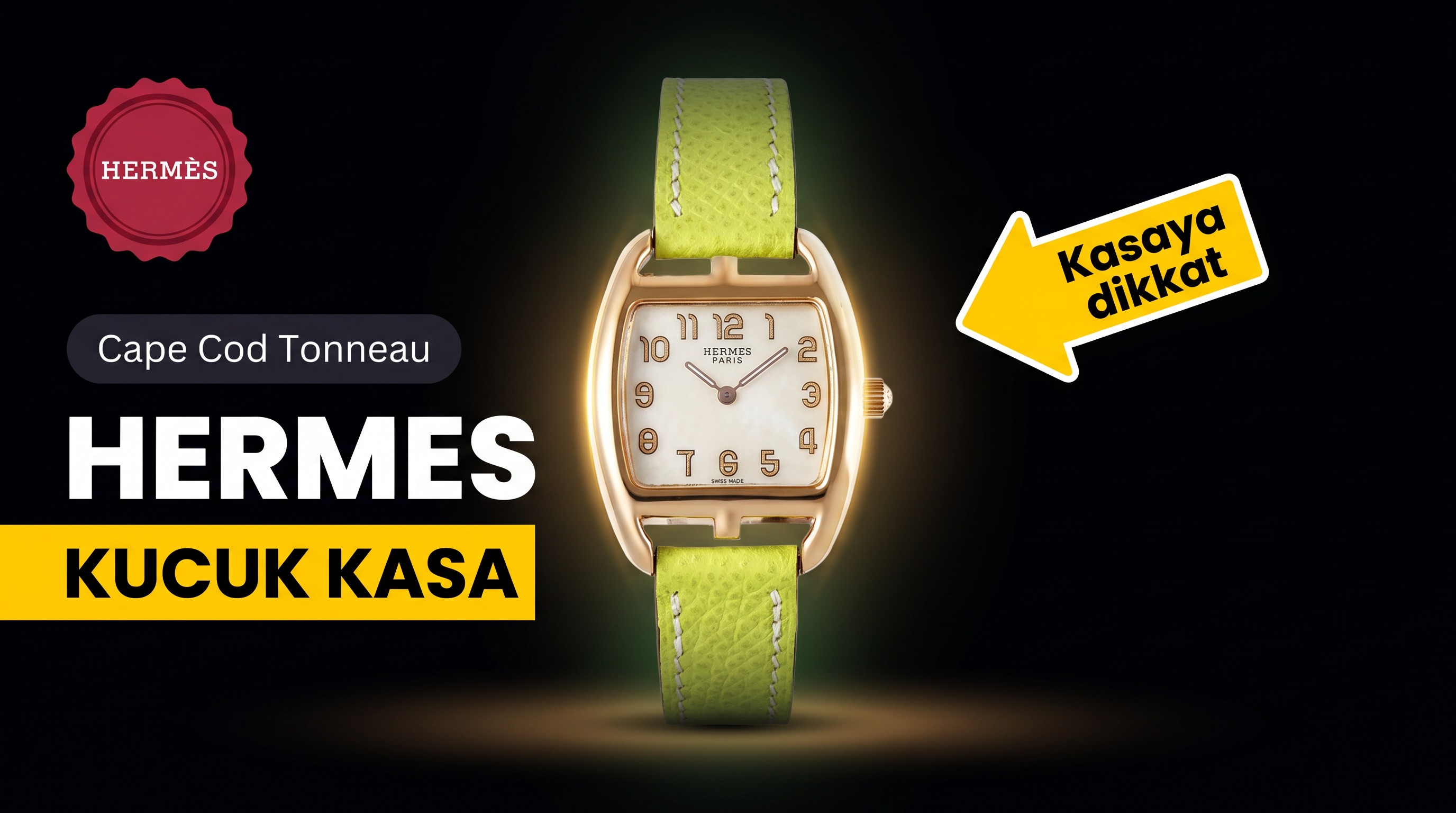 Hermes 265MM Çelik Replika Saat No.3