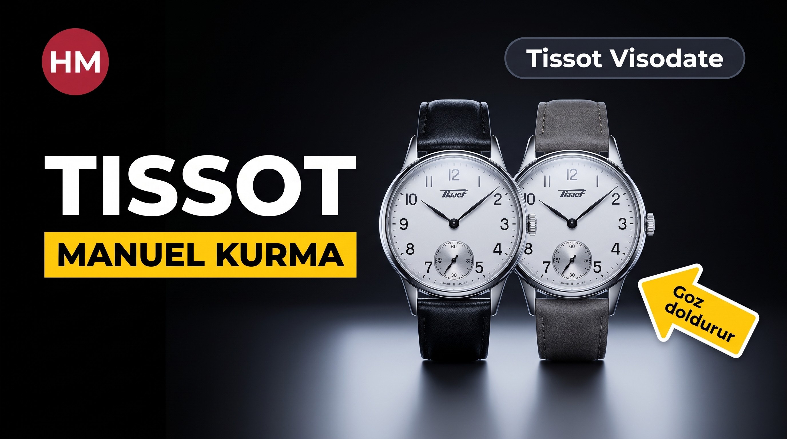 HM Factory Tissot Visodate serisi manuel kurmalı, orijinal İsviçre ETA6498 mekanizmalı mekanik 2018 replika saat