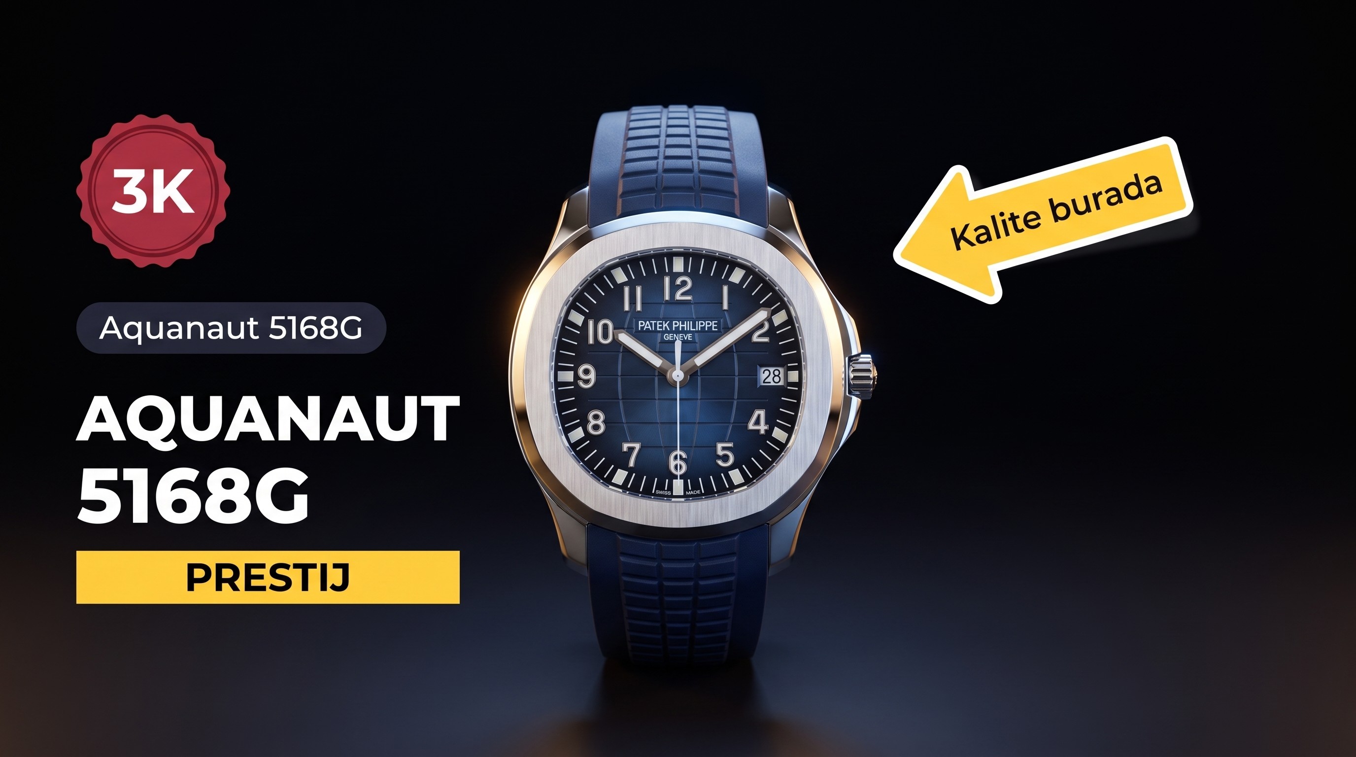 Patek Philippe Aquanaut 5168G 3K Factory İncelemesi