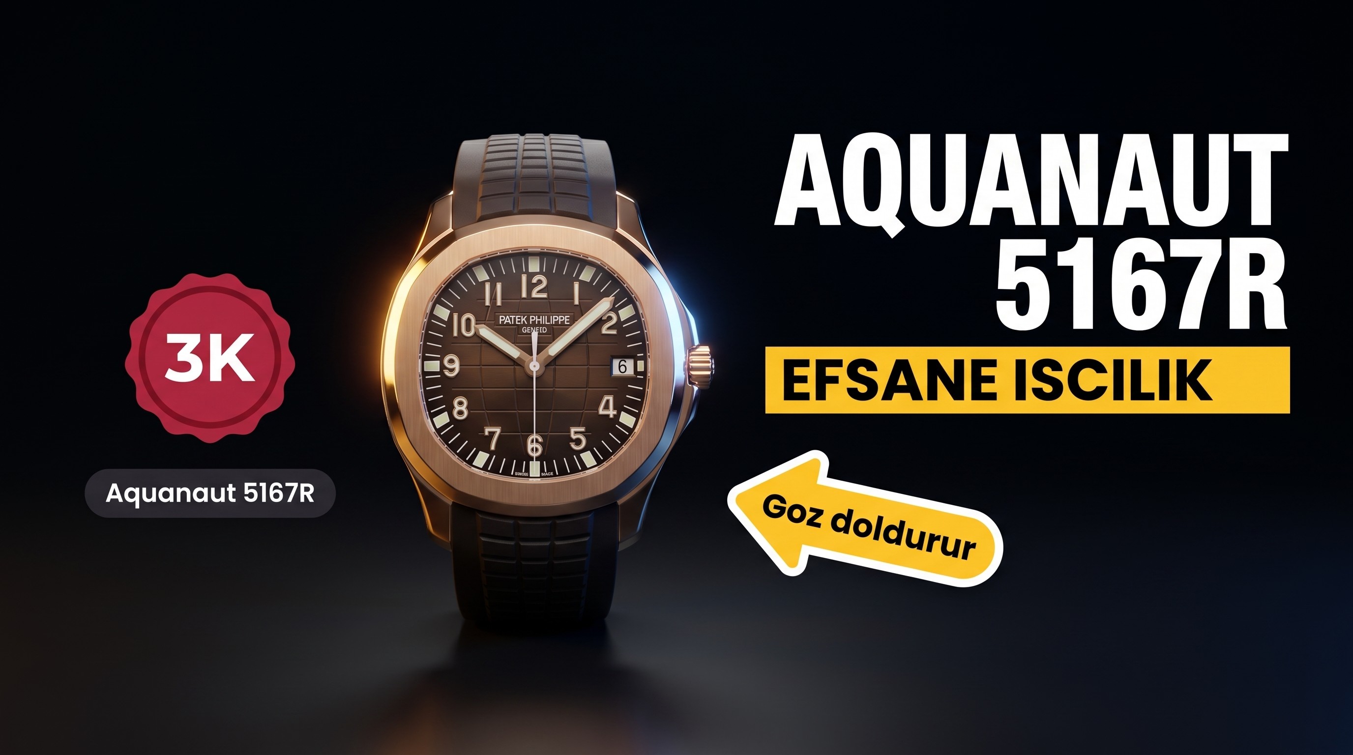 Patek Philippe Aquanaut 5167R 3K Factory İncelemesi