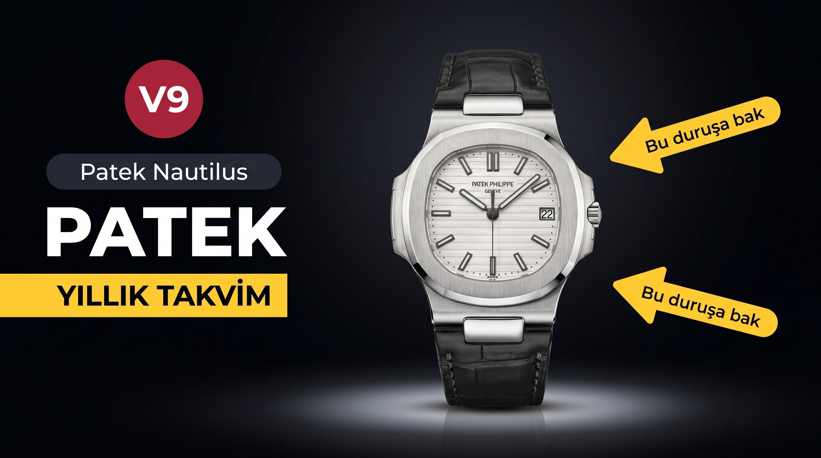 İnceleme: V9 Factory PP Patek Philippe sportif zarif Nautilus yıllık takvim serisi 5726 saat