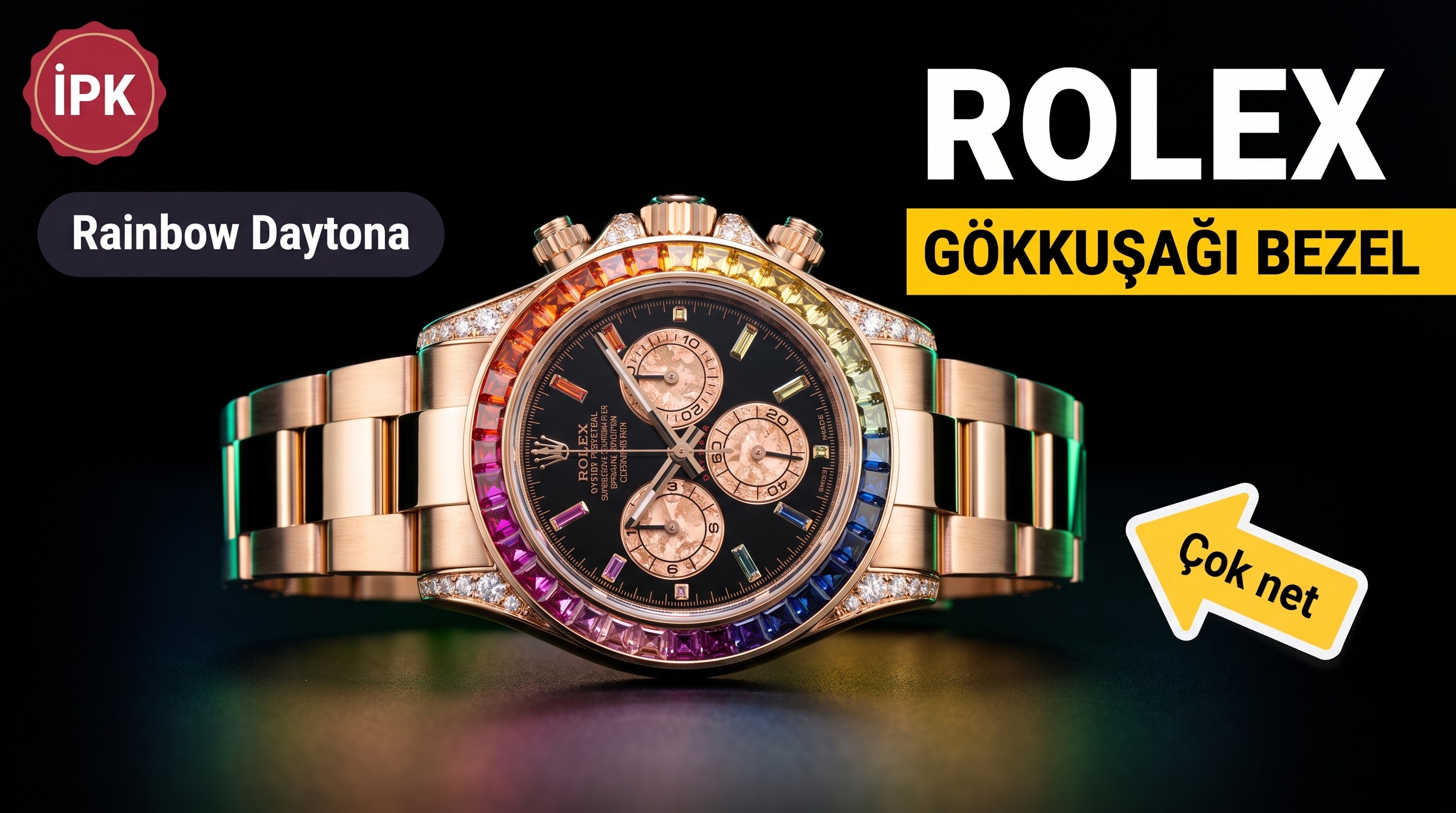 IPK Factory Rolex Rainbow Daytona ve 4130 mekanizmalı replikanın performansı nasıl?