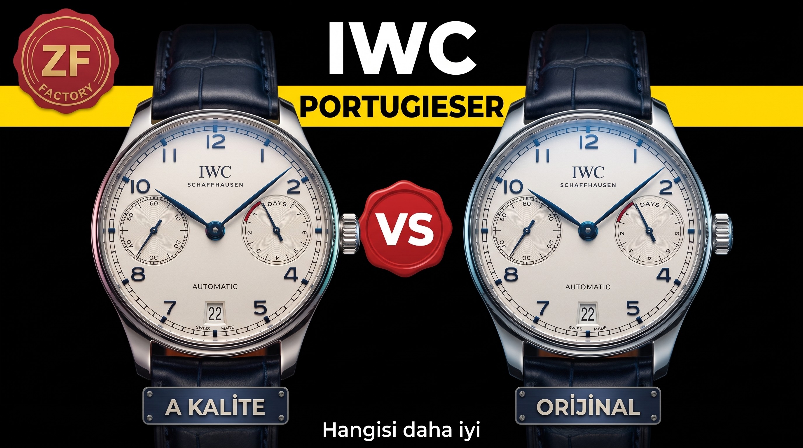 IWC Portugieser en iyi replika fabrikası ZF Factory analizi