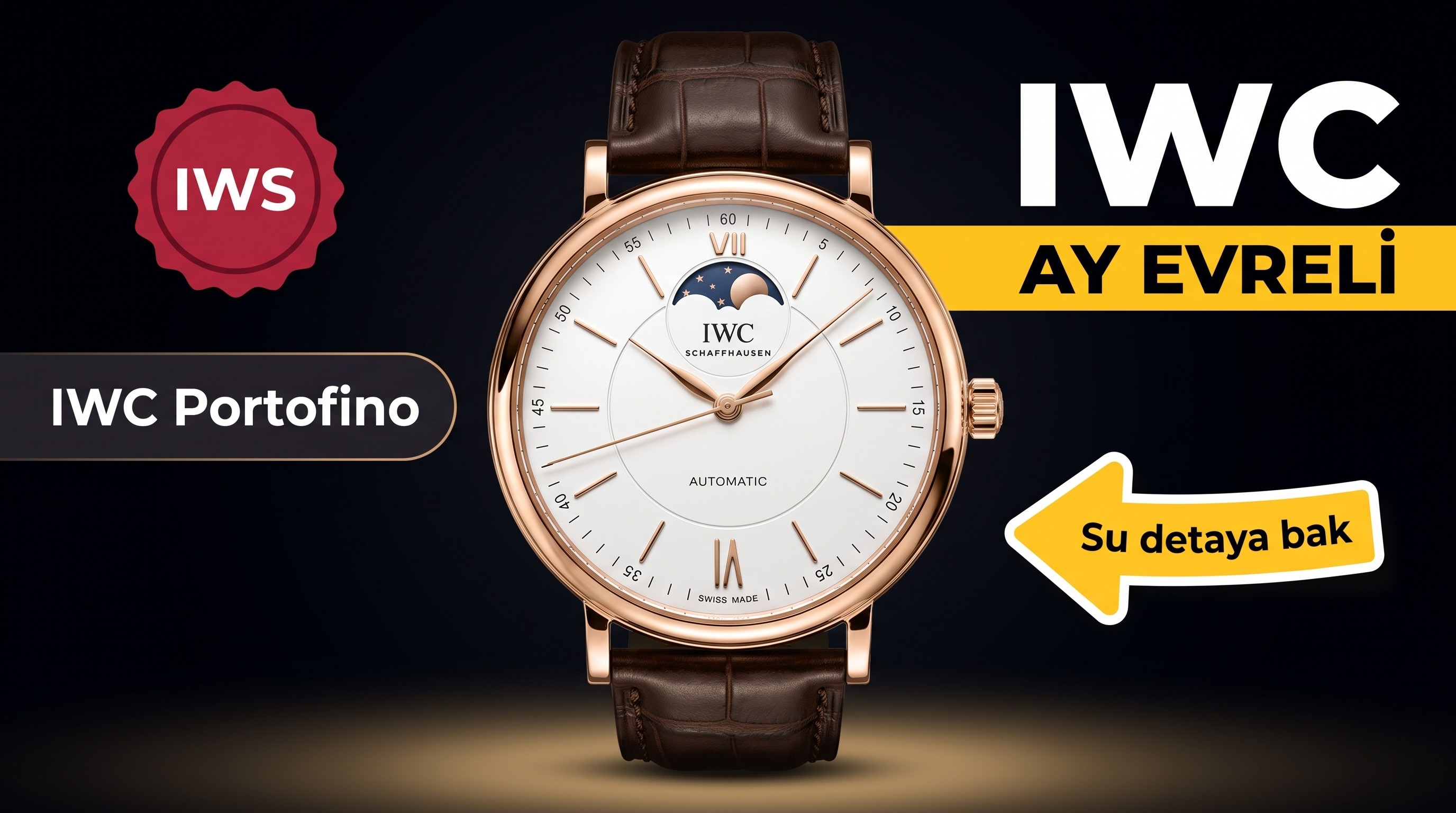IWS Factory IWC Portofino serisi ay evreli otomatik saat incelemesi