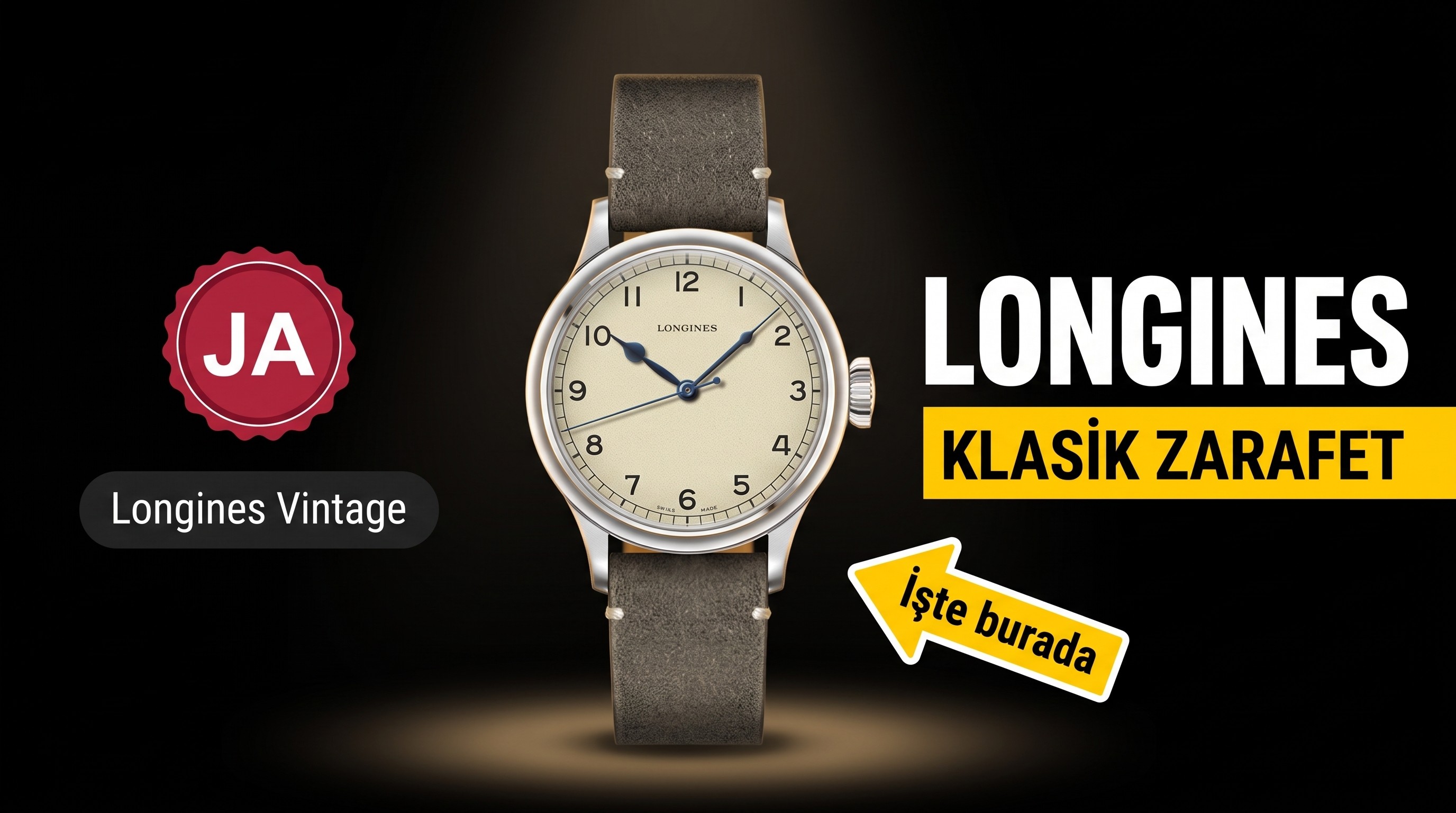JA Factory Küçük çilli vintage Longines L2.819.4 bir bakışta replika belli oluyor mu?