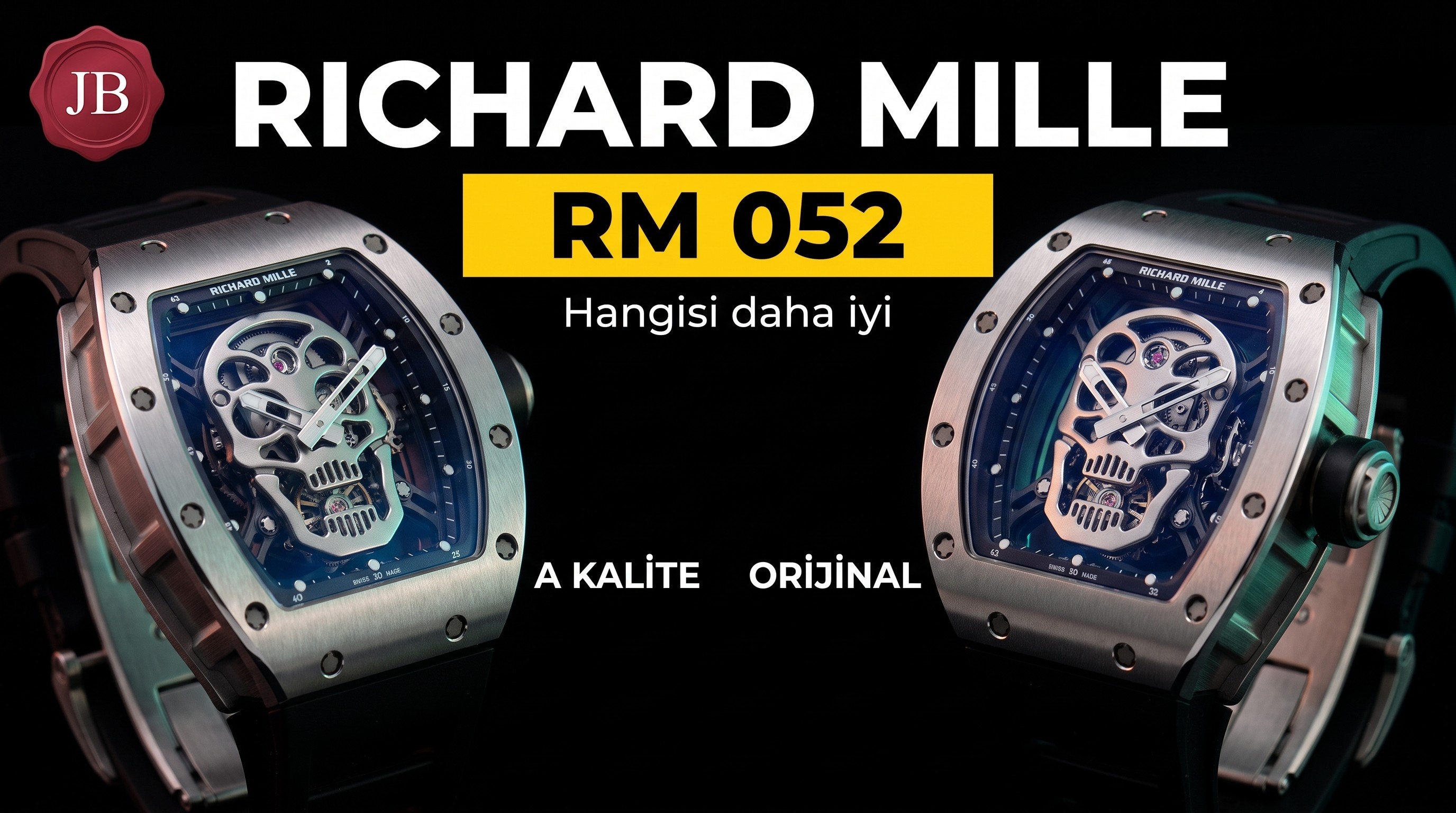 JB Factory Richard Mille RM052 orijinal karşılaştırmalı detaylı inceleme