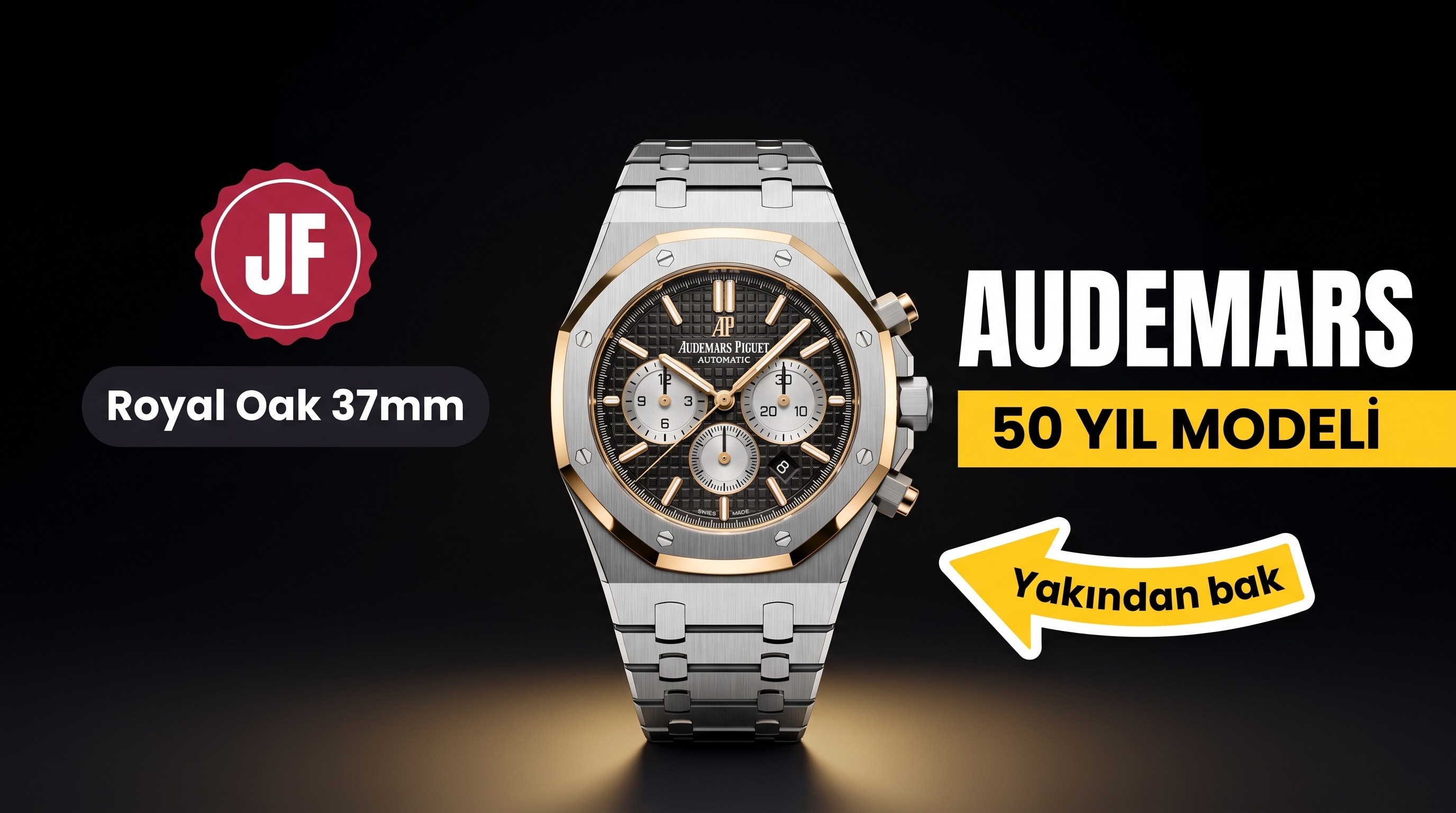 JF Factory Audemars Piguet AP 50. Yıl Anma Modeli Kadın Royal Oak 37 MM Model 15550ST-15451ST Saat