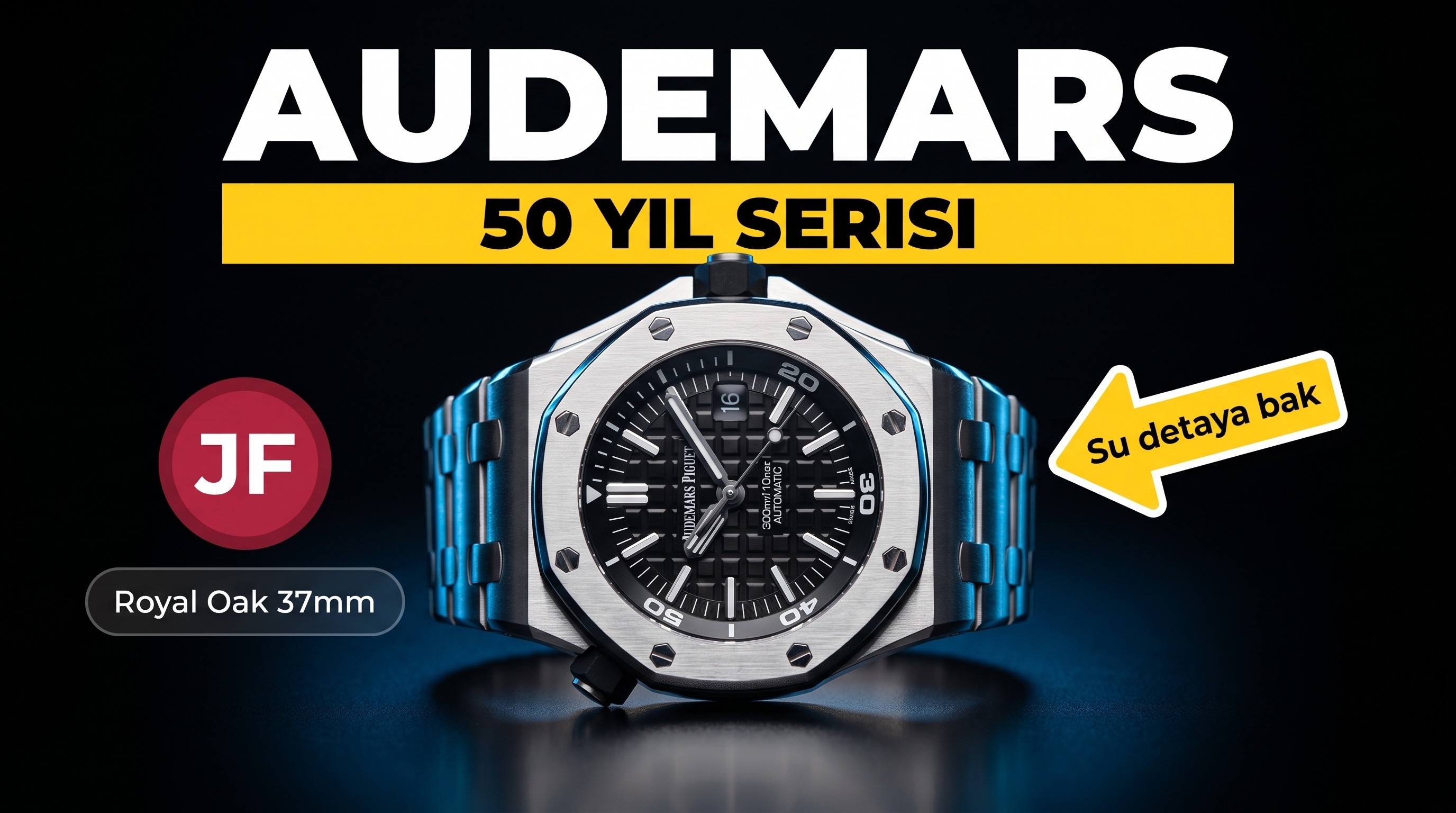 JF Factory Audemars Piguet AP 50. Yıl Anma Serisi Kadın Royal Oak 37 MM Model 15550ST-15451ST Kol Saati
