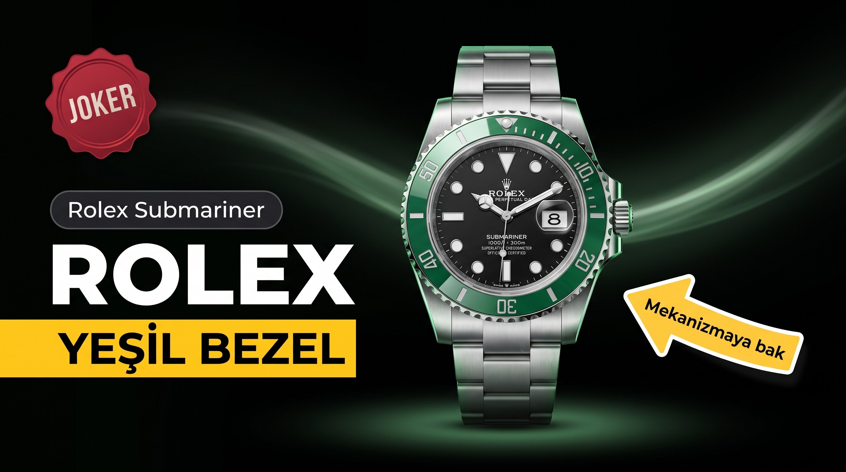 JOKER Factory Rolex 41 mm Yeşil Su Hayaleti 126610 İncelemesi