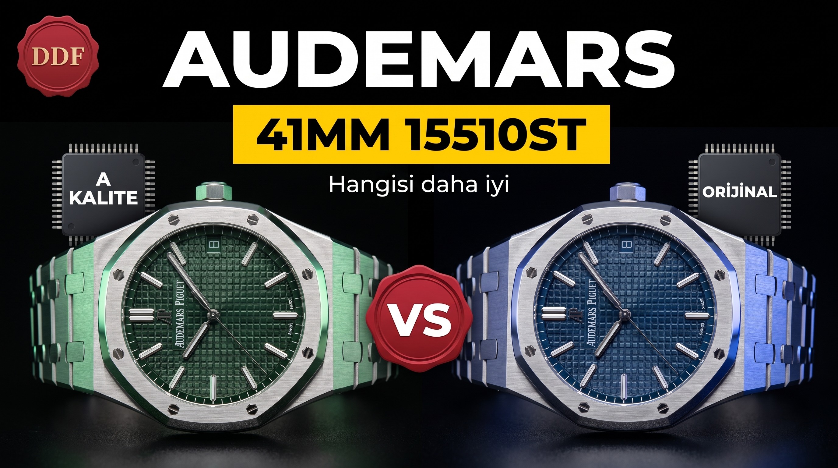 Karşılaştırmalı İnceleme: AP Royal Oak 41 mm 15510ST DDF Factory
