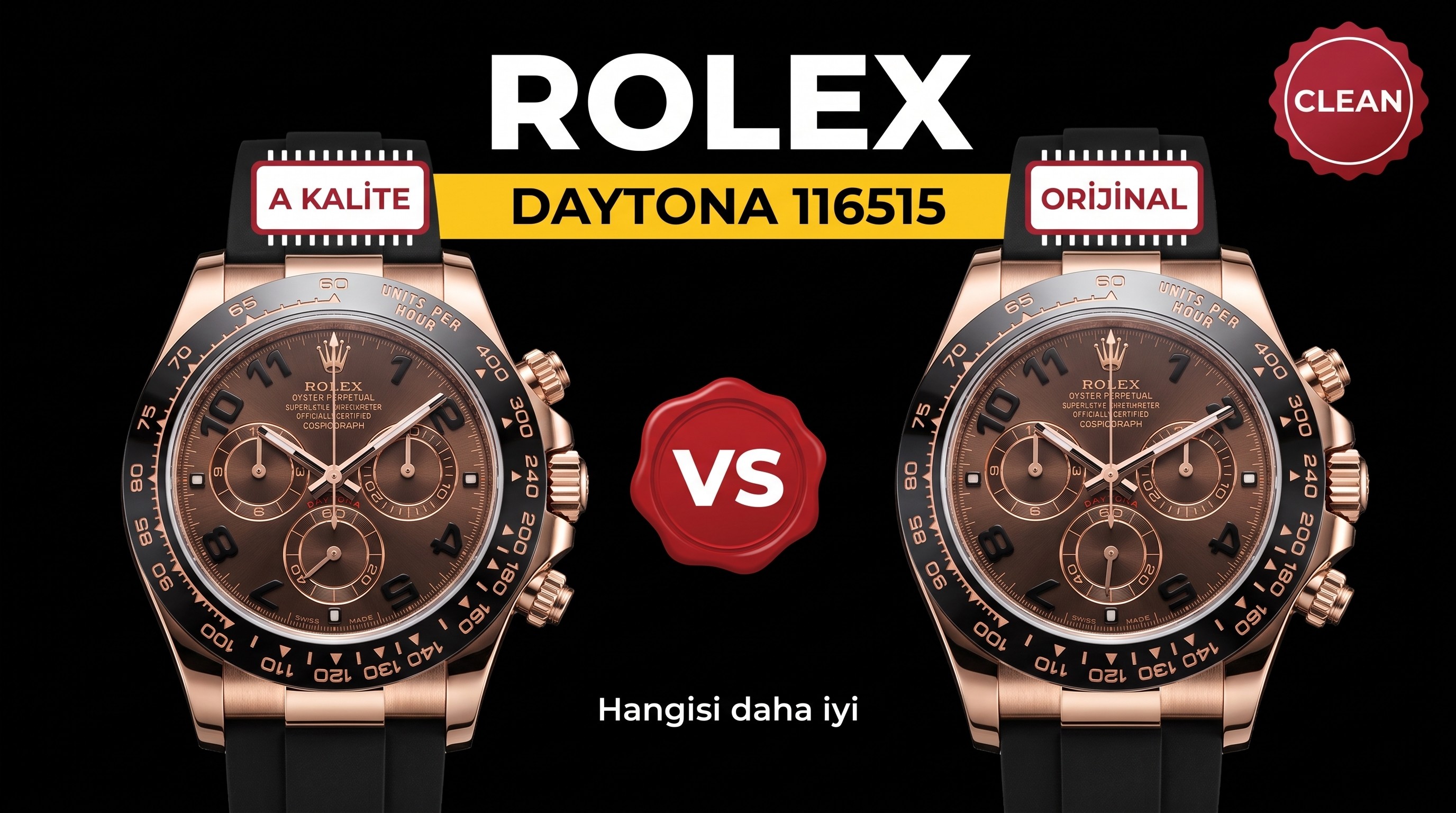 Rolex Daytona M116515 Clean Factory İncelemesi