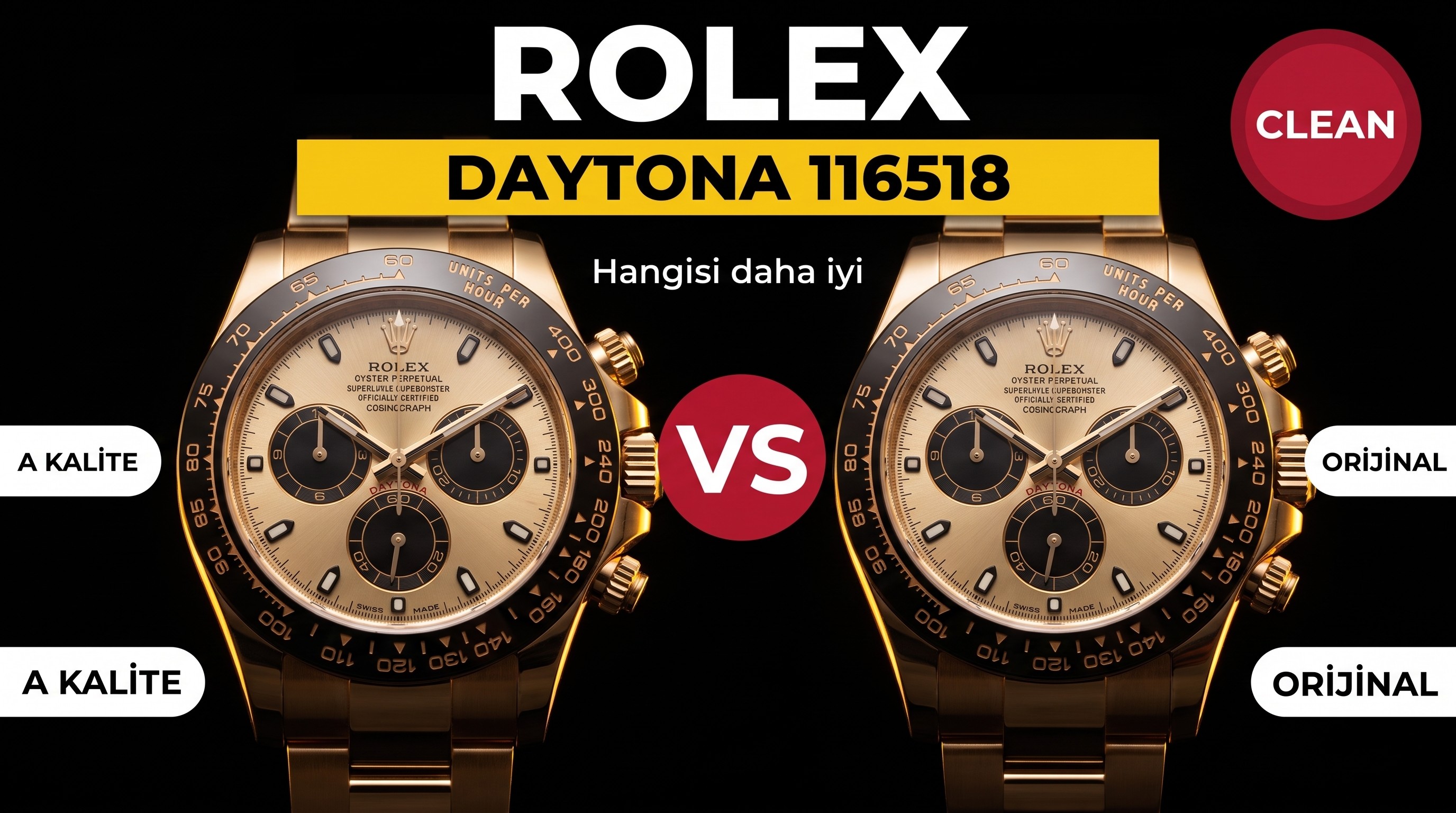 Rolex Daytona M116518LN-0048 Clean Factory İncelemesi