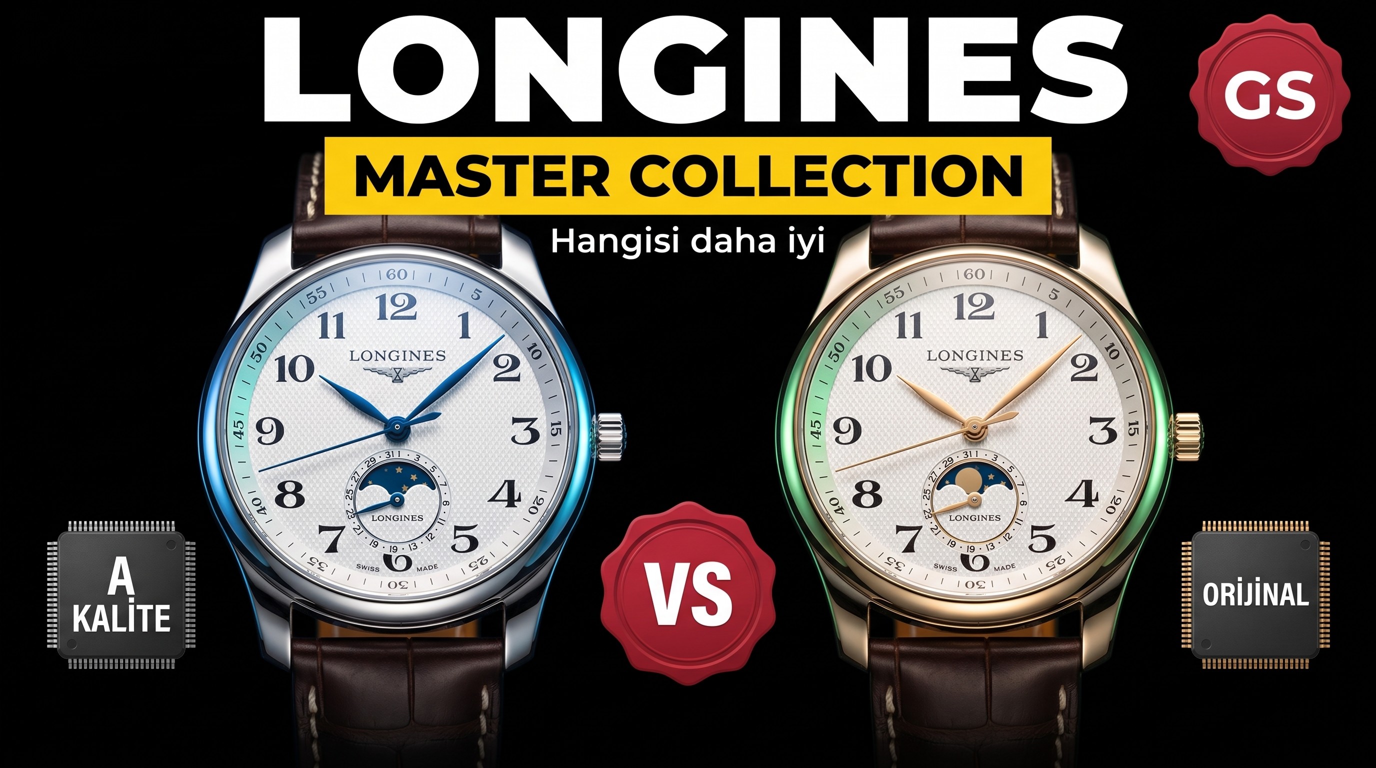 Karşılaştırmalı inceleme: GS Factory Longines Master Collection L2.909.4.78.3 kol saati