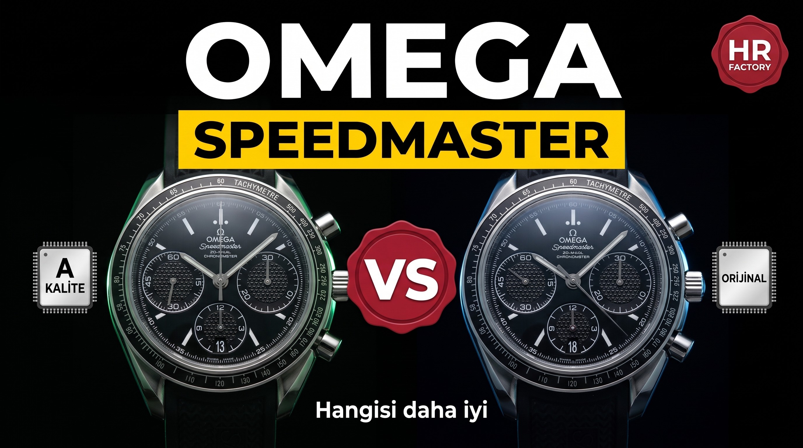 Karşılaştırmalı inceleme: HR Factory OMEGA Speedmaster kronograf serisi 326.32.40.50.01.001 kol saati