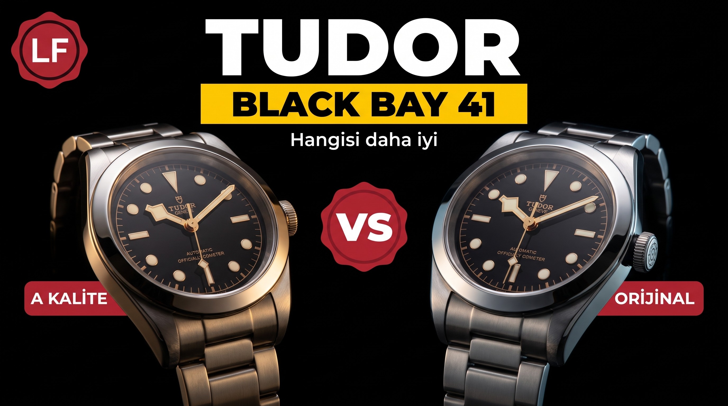Karşılaştırmalı inceleme: LF Tudor Black Bay serisi 41 mm saat. Şimdi çelik bilezikli modeli sipariş edene orijinal deri kayış ve toka hediye. Tudor Black Bay M79540 serisi 41 mm saat, 2018 yılı resmi sitedeki en yeni model.