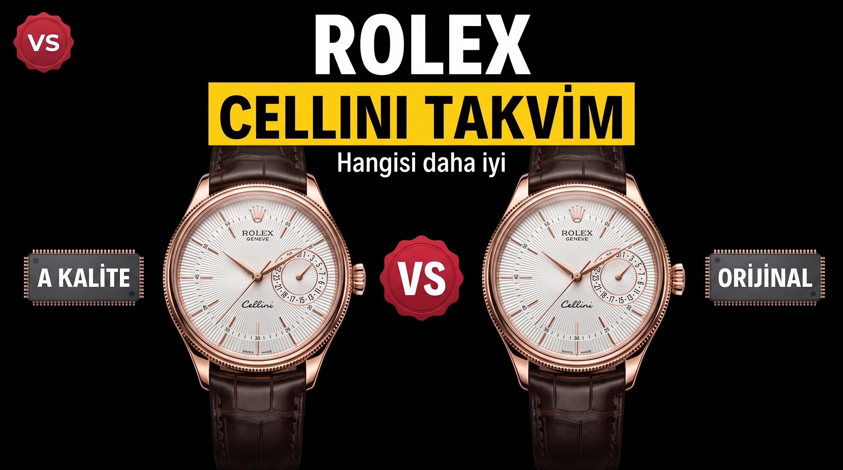 Karşılaştırmalı inceleme: Rolex Cellini serisi m50515-0008 takvimli erkek klasik saat