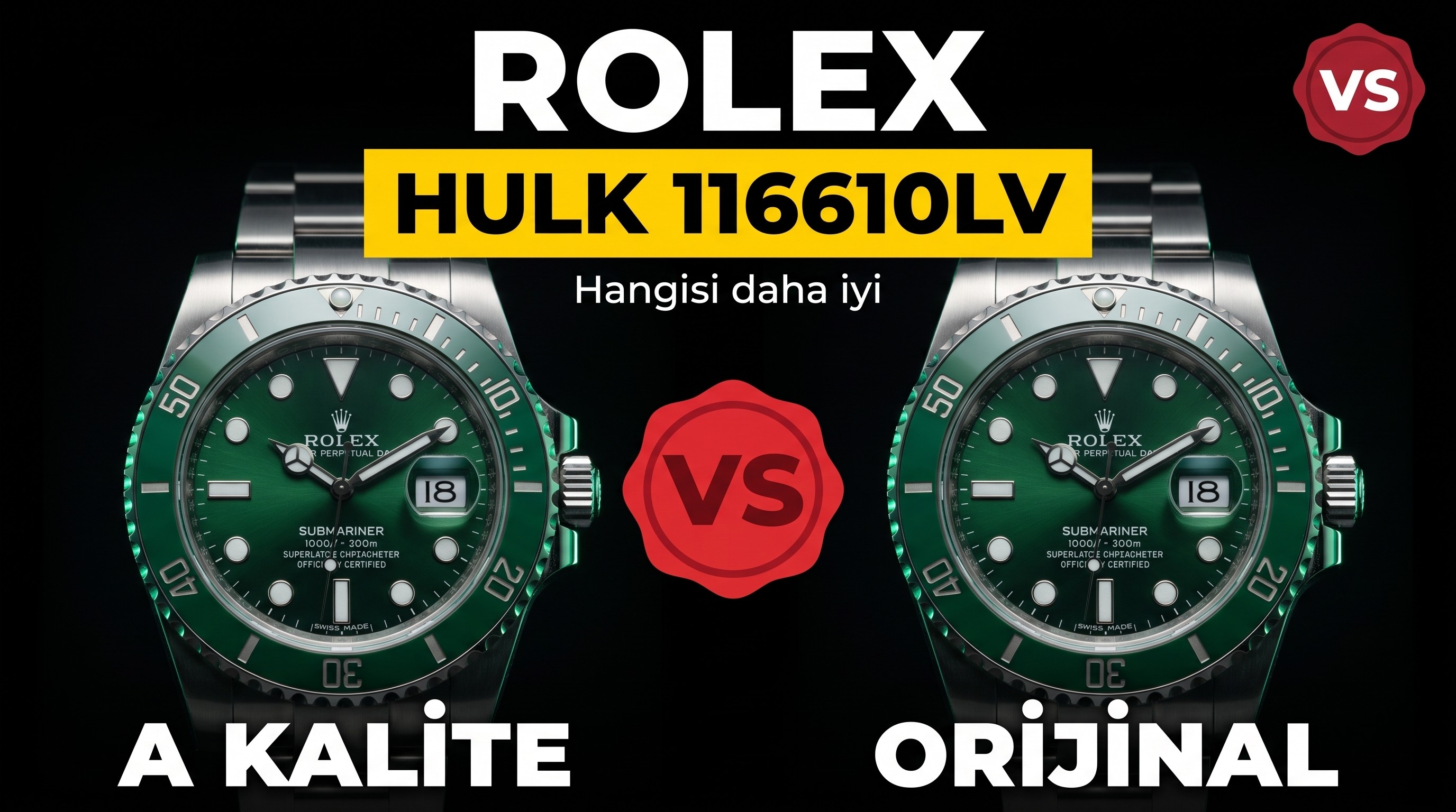 Karsilastirmali Inceleme vs Factory 40Mmrolex Su...