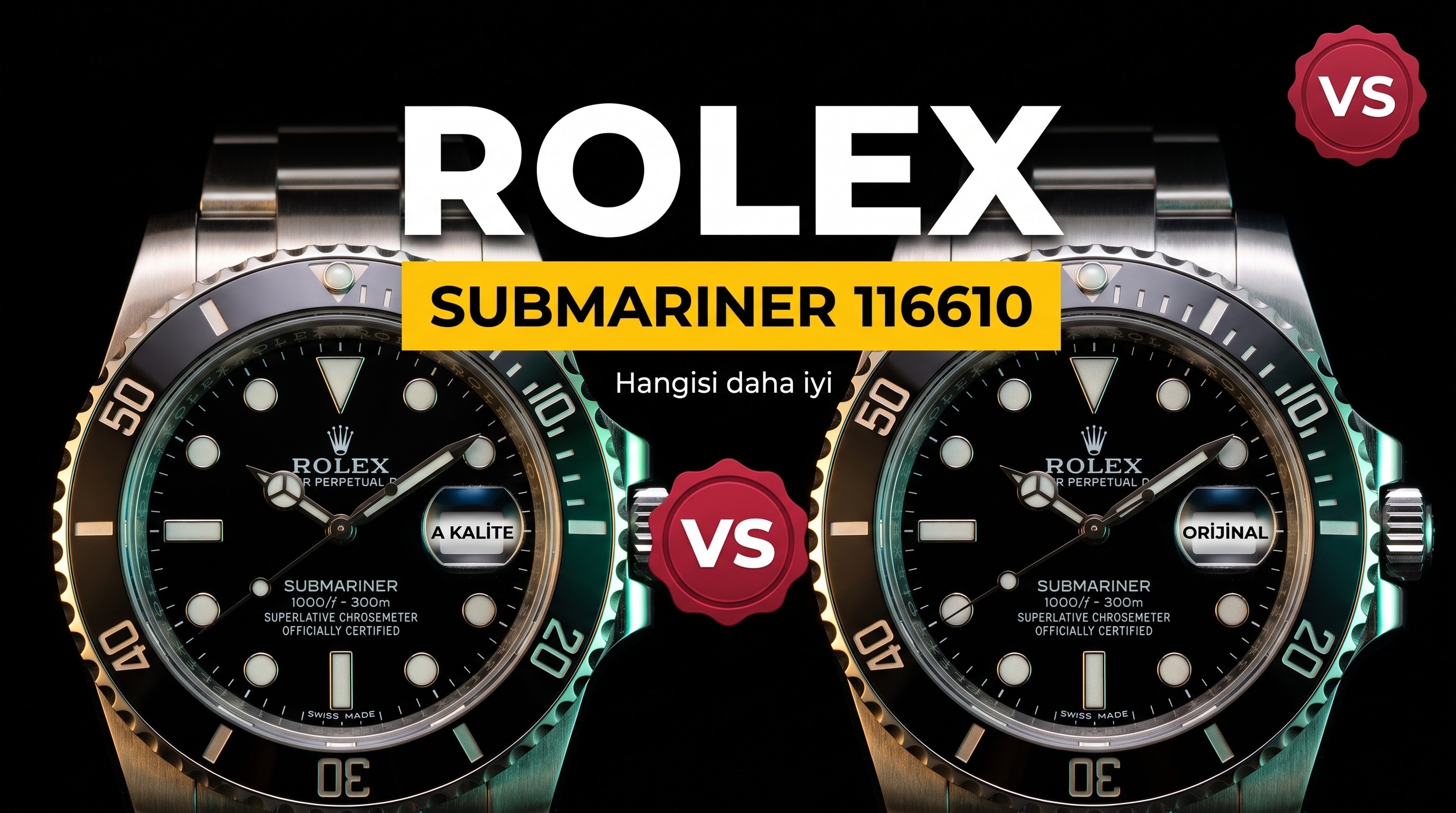 Karsilastirmali Inceleme vs Factory 40Mmrolex Su...