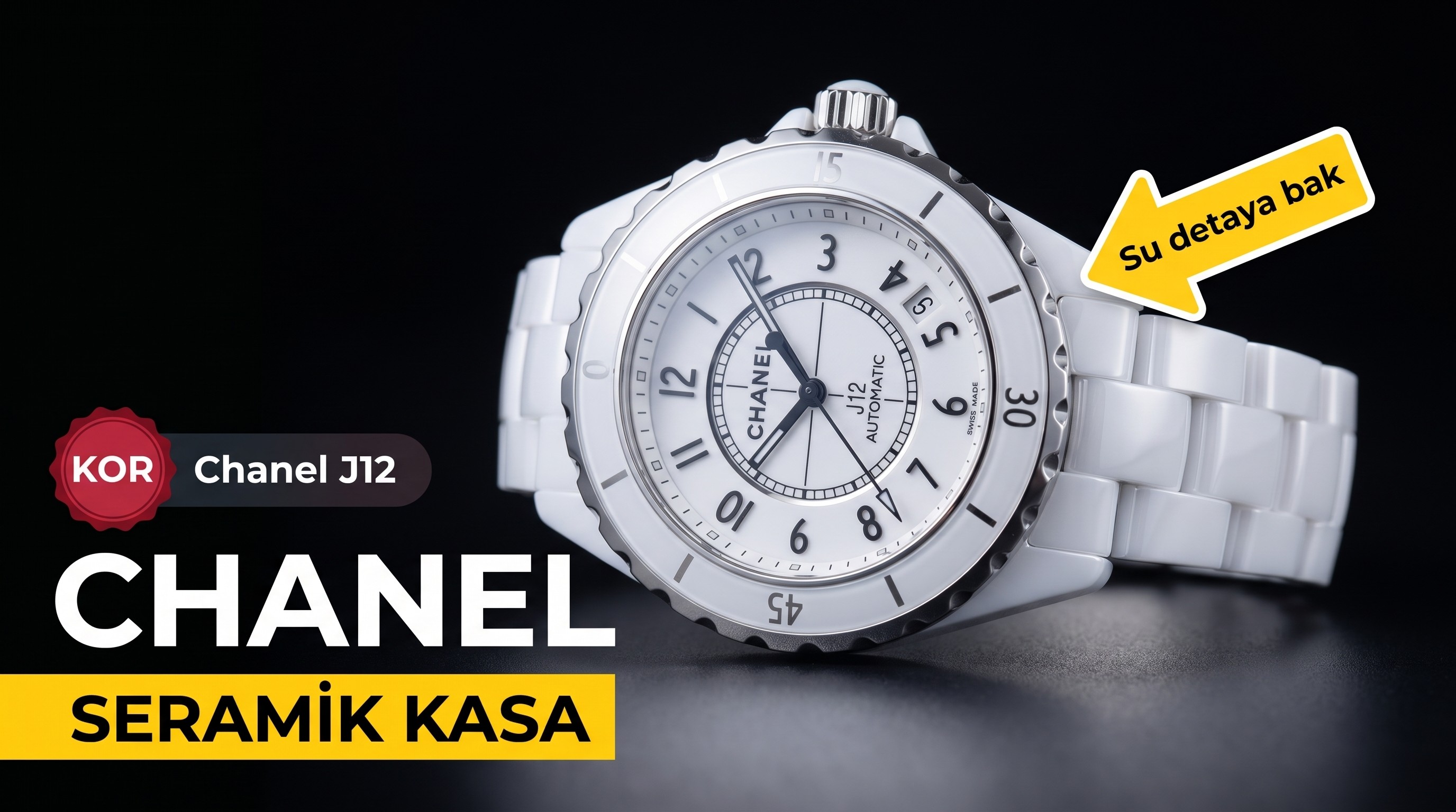 KOR Factory Chanel J12 seramik replika saat incelemesi