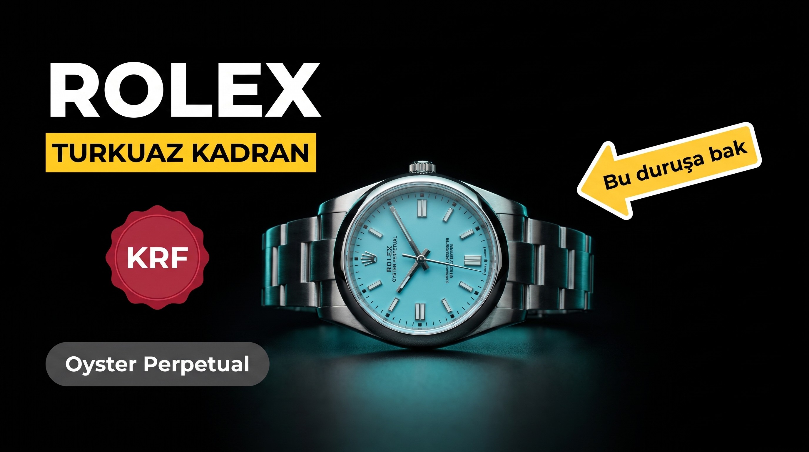 KRF Factory Rolex Oyster Perpetual 126000 Turkuaz Kadranlı 36 mm İşçilik Detayları İyi mi?