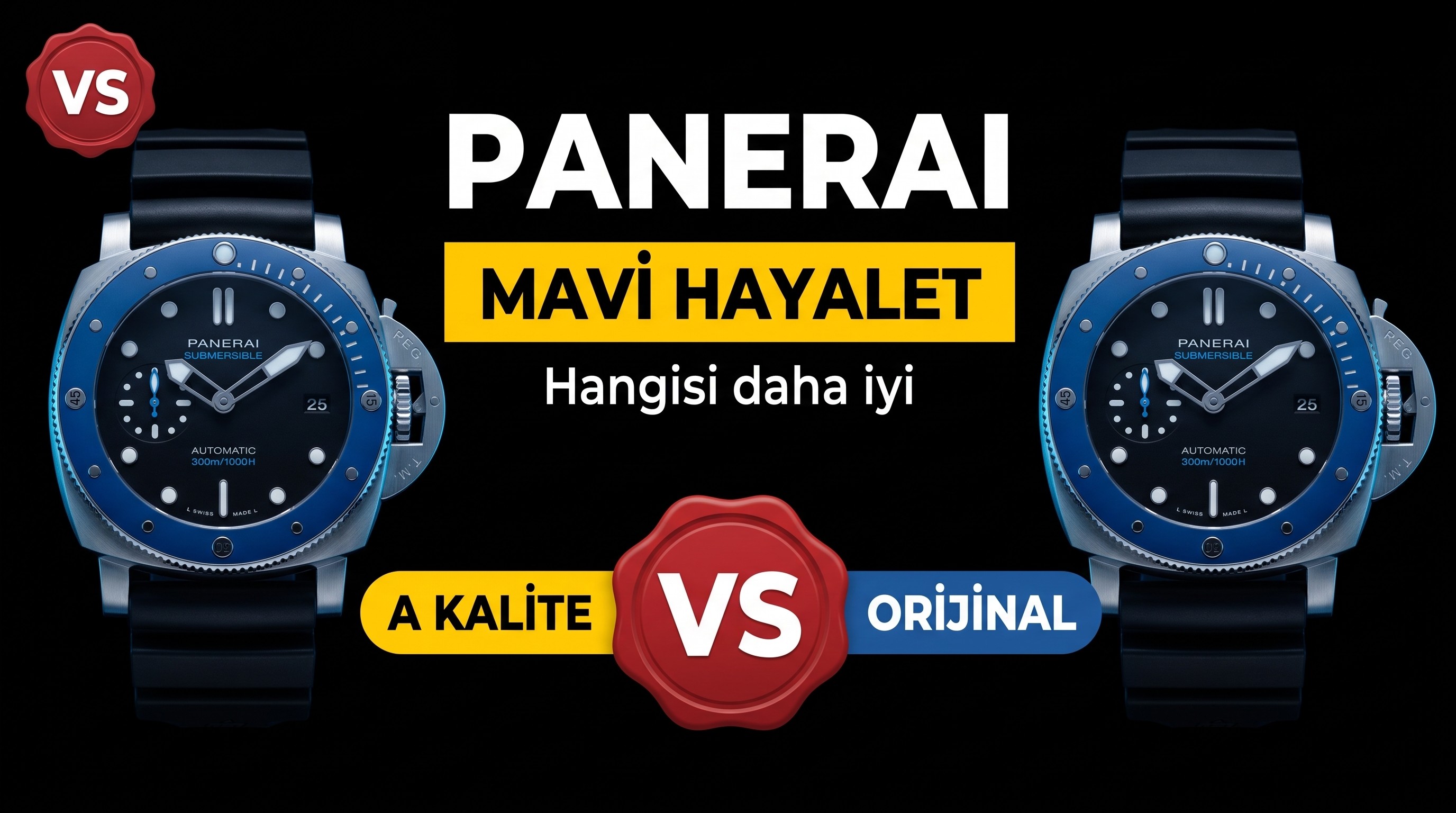 Kucuk Kasa Capli Panerai vs Factory 1209 Kucuk M...