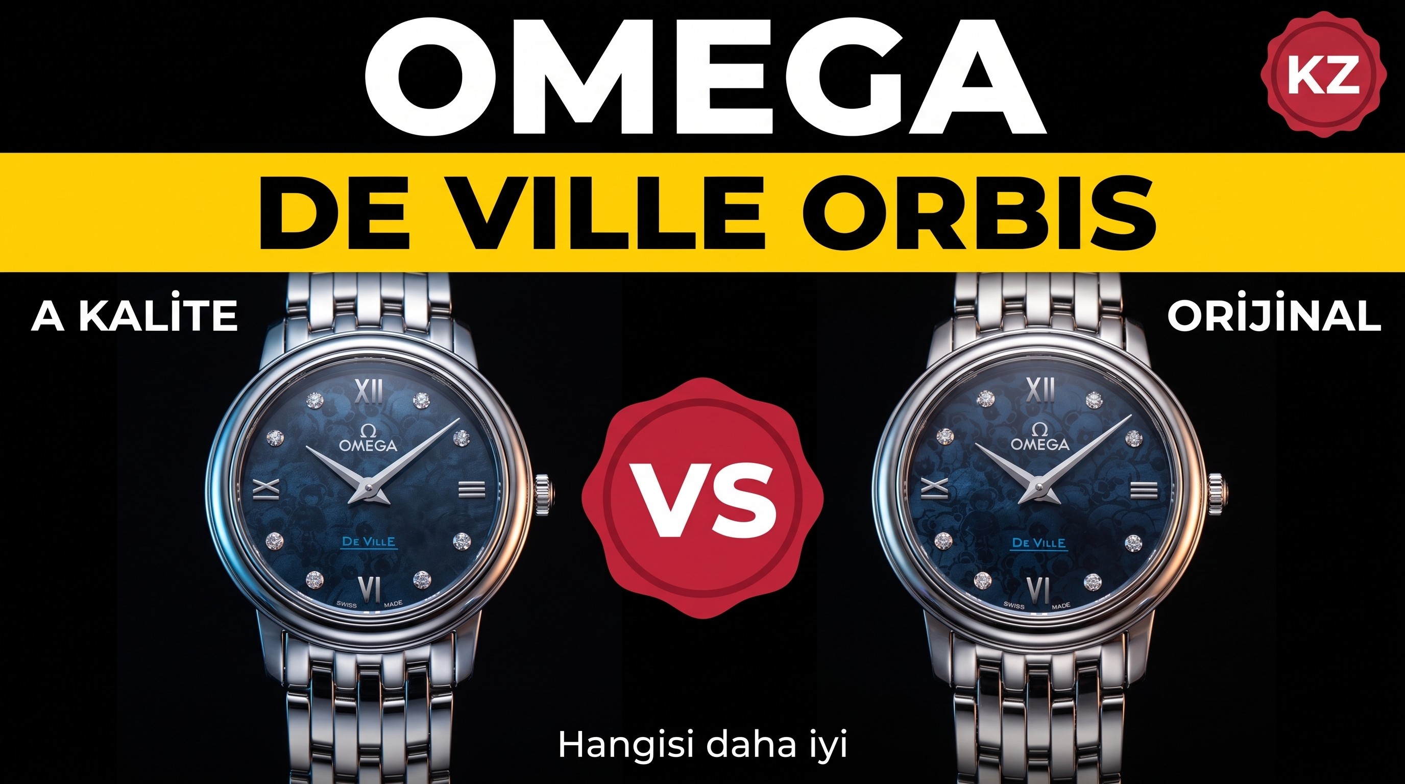 KZ Factory Omega De Ville Orbis kadın özel versiyonunda gerçek-replika nasıl ayırt edilir?