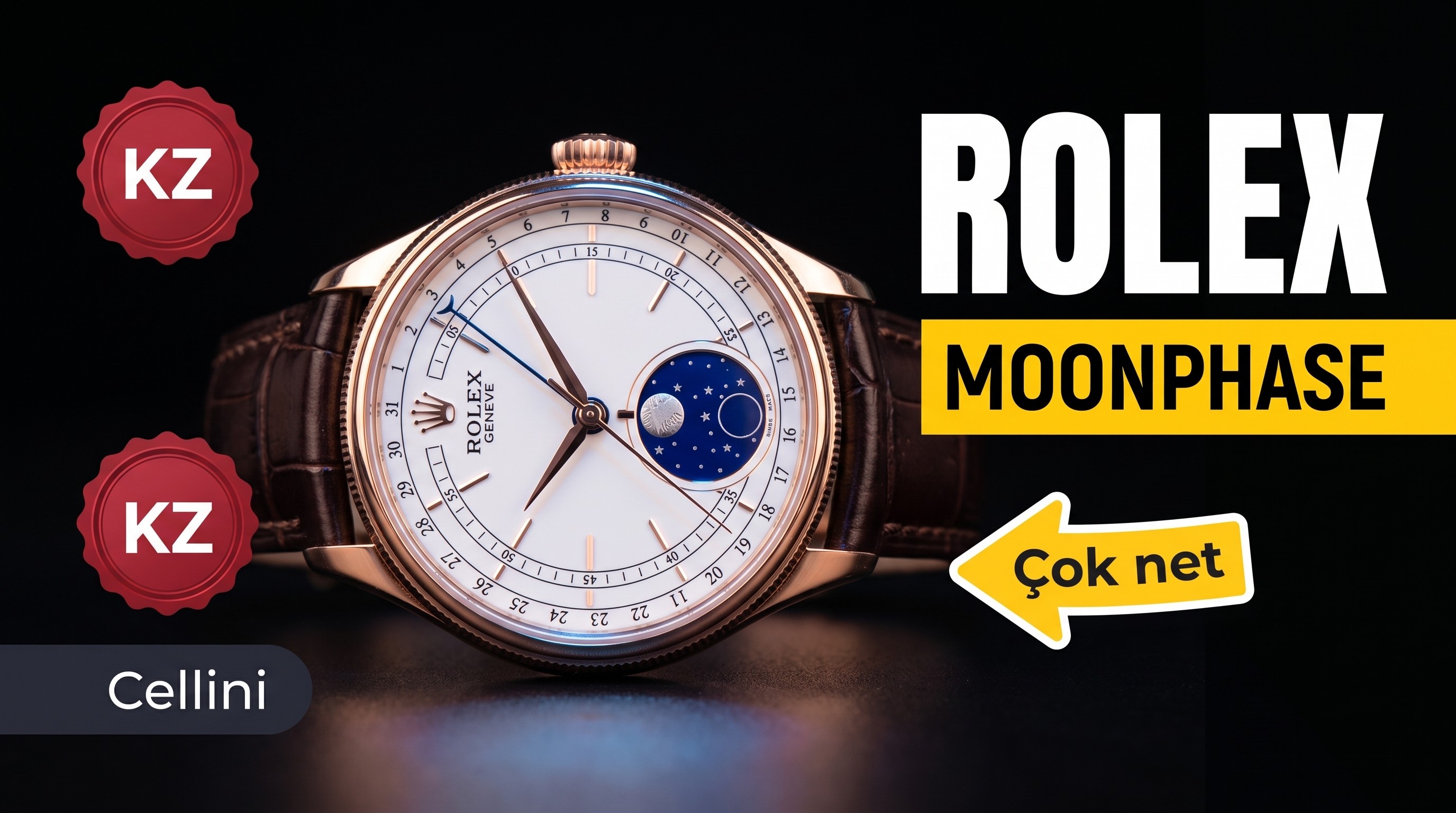 KZ Factory Rolex Cellini Moonphase Gerçek Çekim İncelemesi