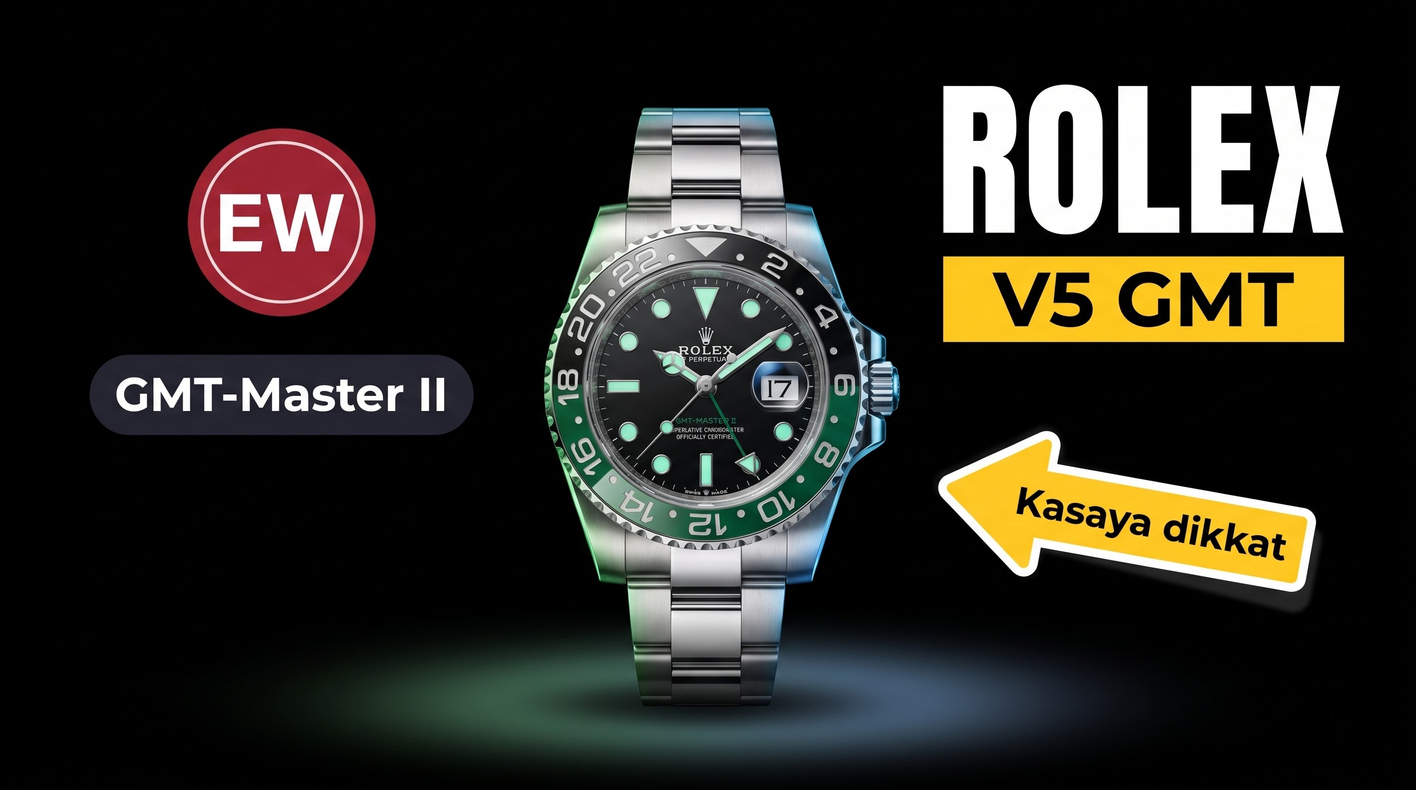 Lüksün yeni sayfası: EWE fabrikasından özenle üretilen Rolex V5 GMT-Master II saat